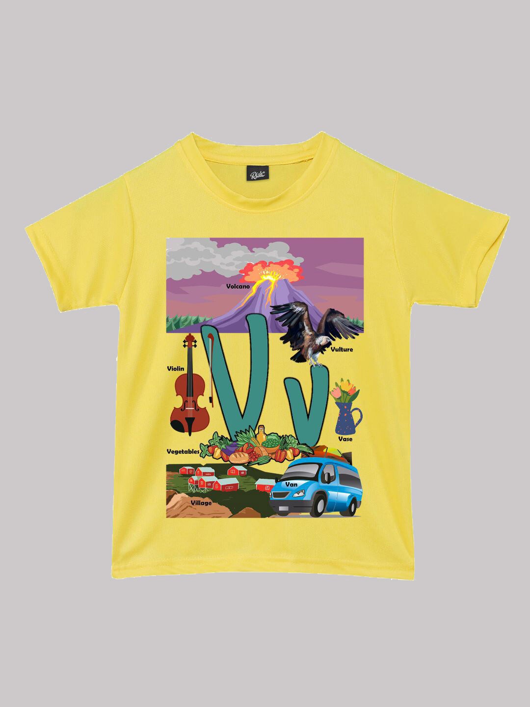 

RISH Boys Graphic Printed Casual T-shirt, Yellow