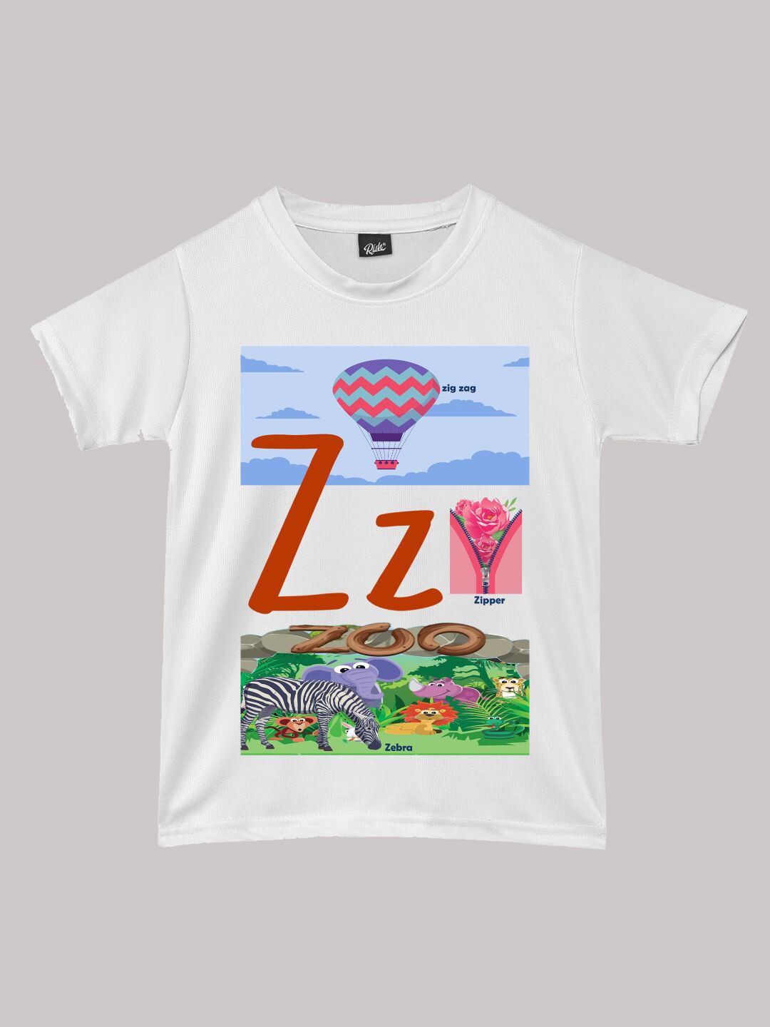 RISH Boys Graphic Printed Short Sleeves Regular Fit T-shirt, White