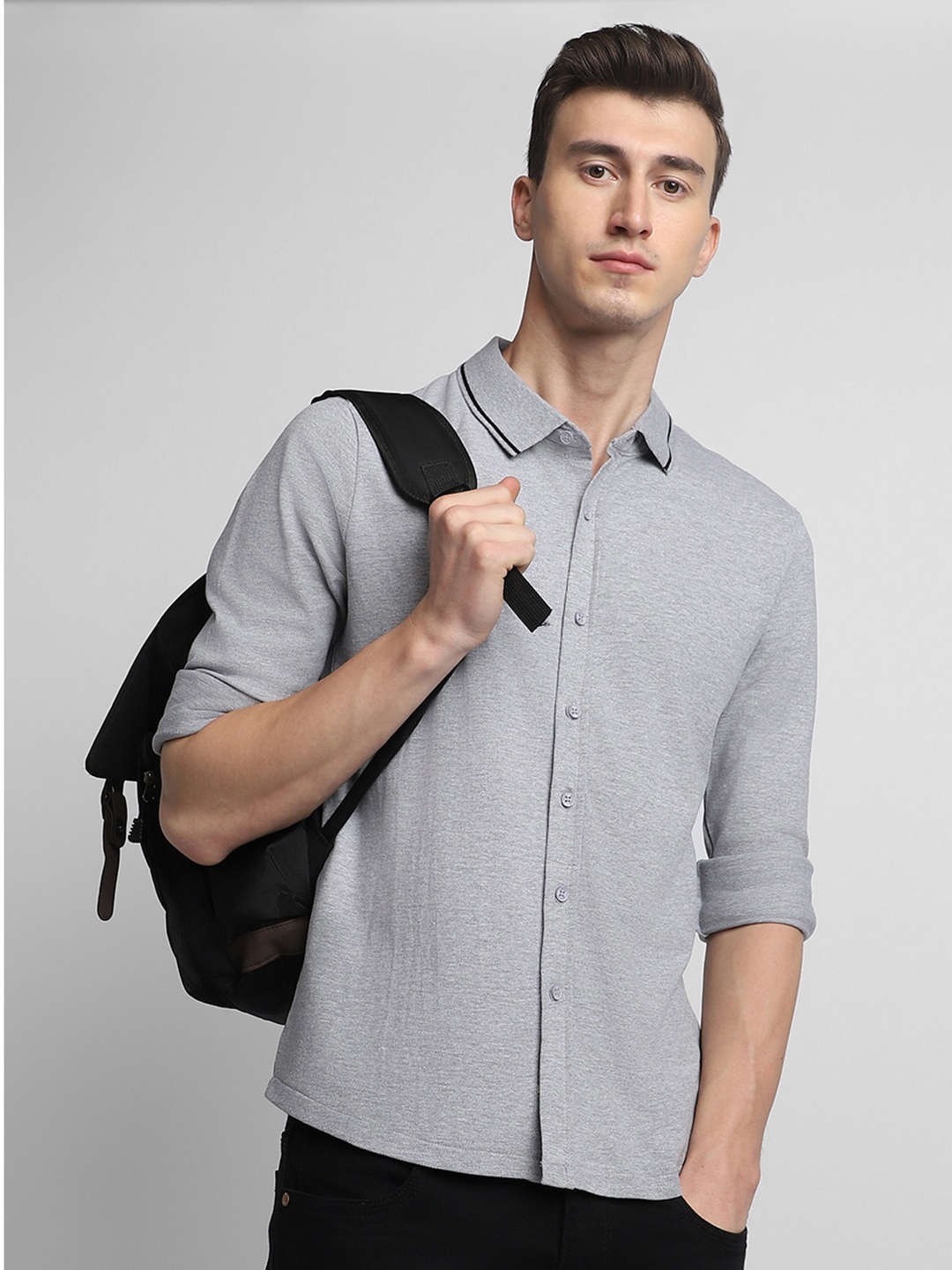 

Dennis Lingo Slim Fit Pure Cotton Casual Shirt, Grey