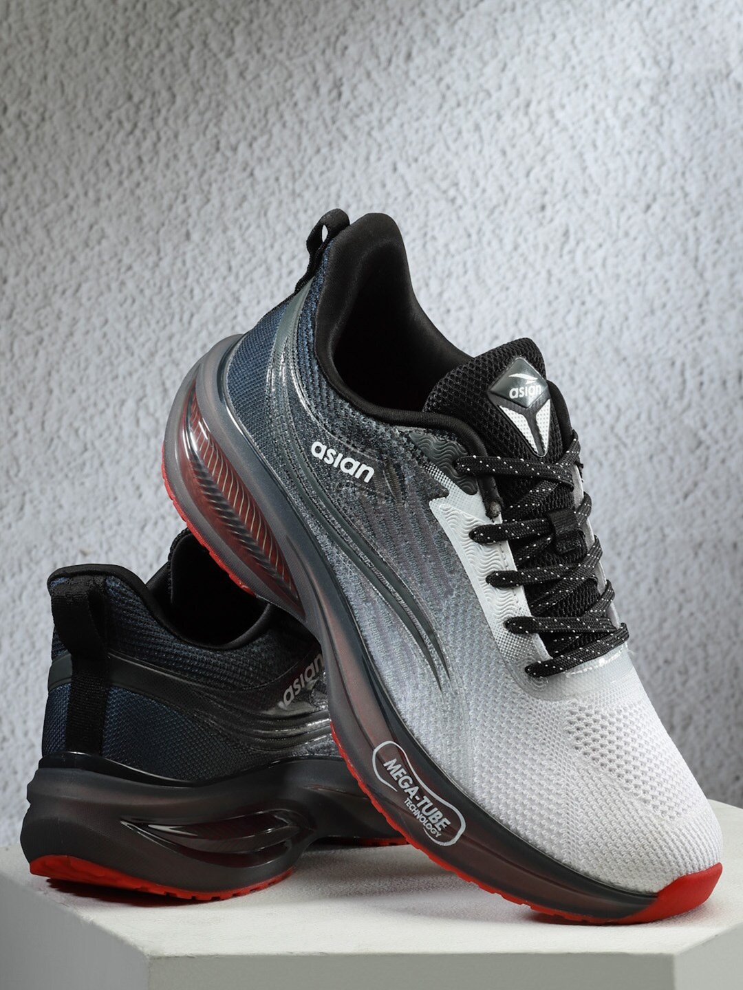 

ASIAN Men ULTRON-02 Textile Running Shoes, White