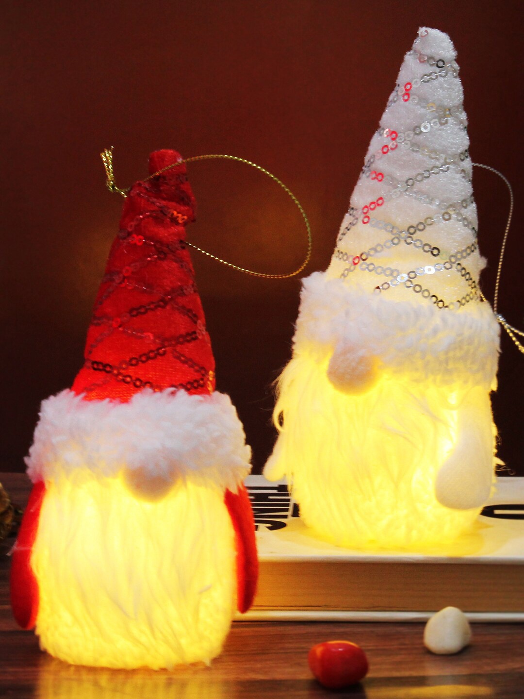 

TIED RIBBONS Red & White 2 Pieces Led Light Santa Claus Xmas