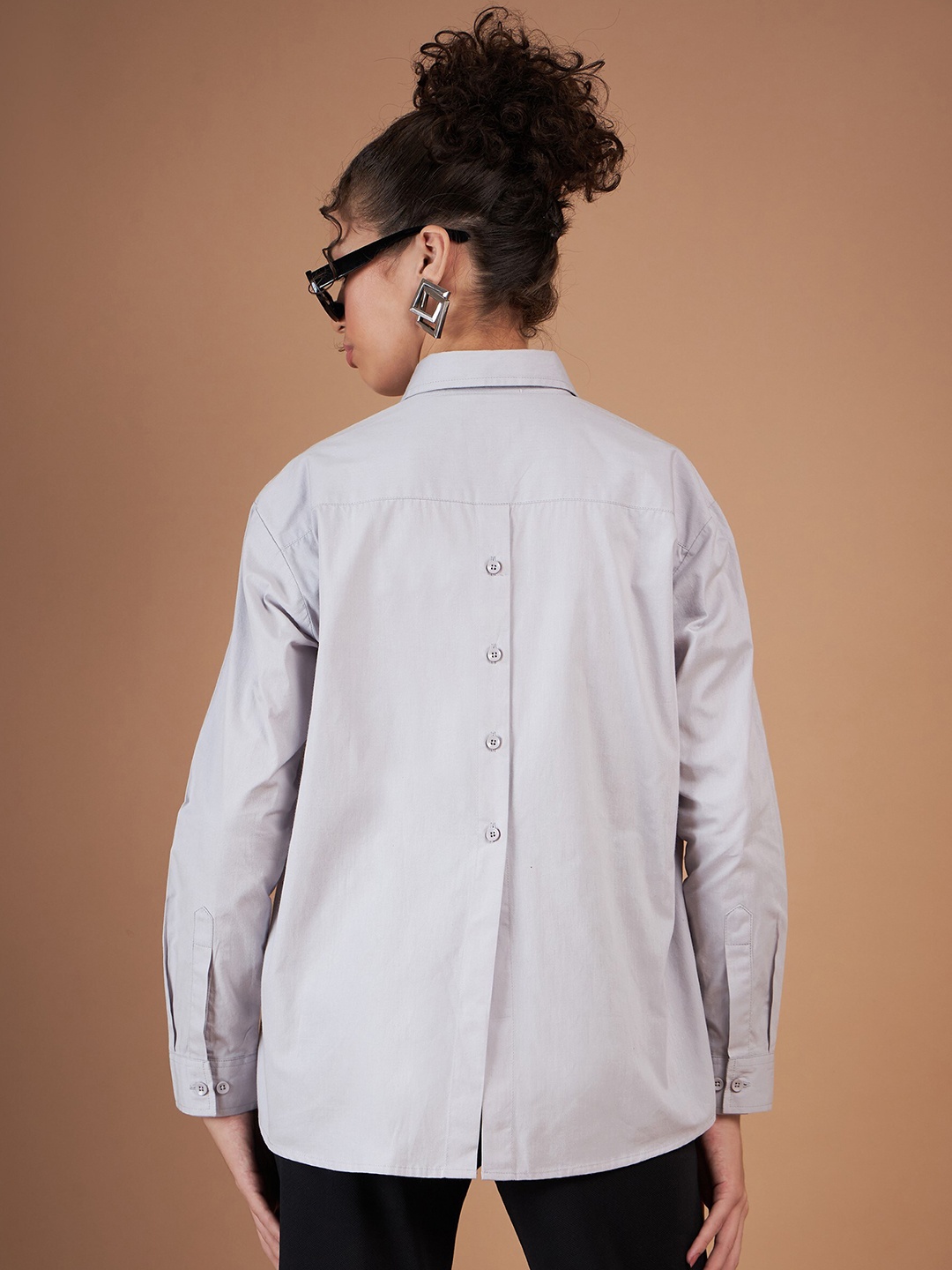 

SASSAFRAS Grey Pure Cotton Casual Shirt