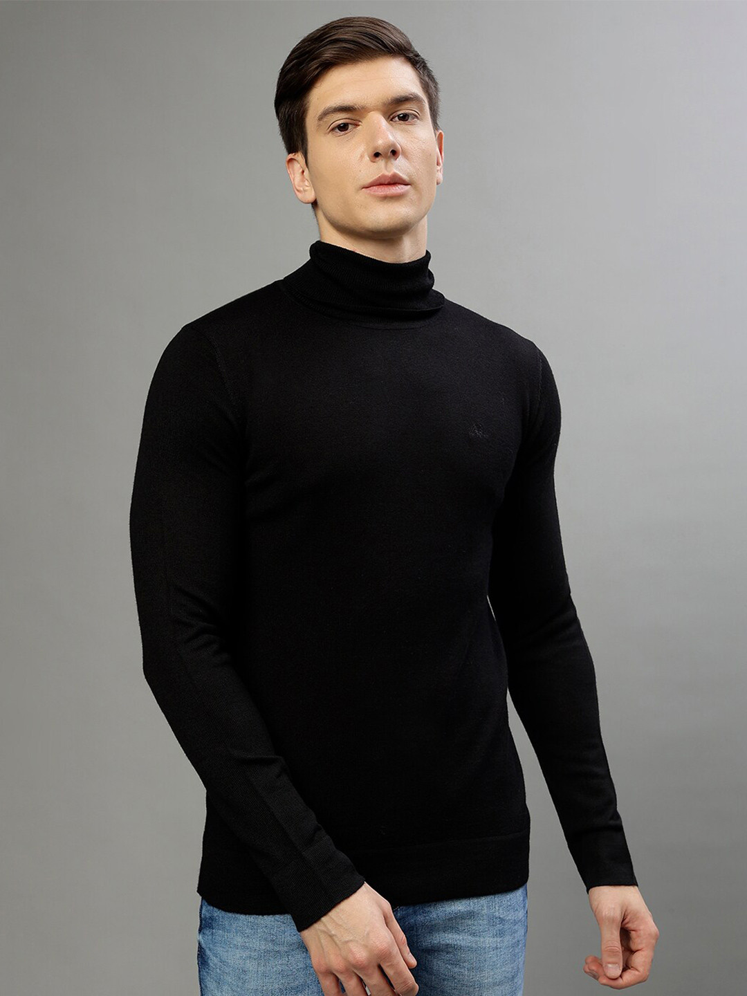 

LINDBERGH Turtle Neck Pullover Sweater, Black