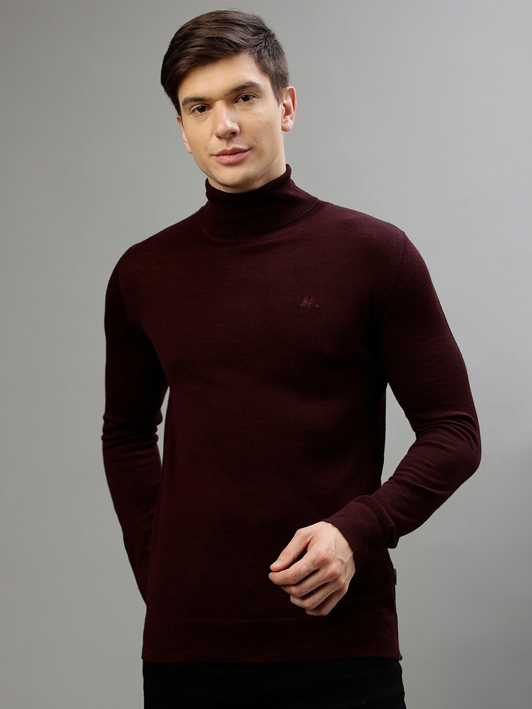 

LINDBERGH Turtle Neck Pullover Sweater, Maroon