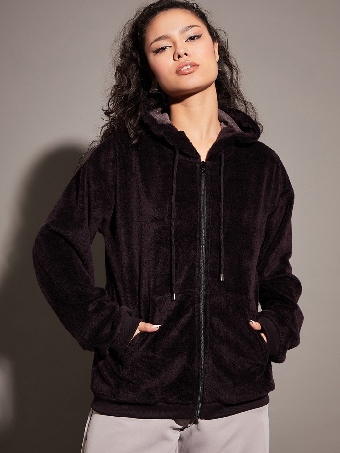 

SASSAFRAS Black Hooded Bomber Jacket