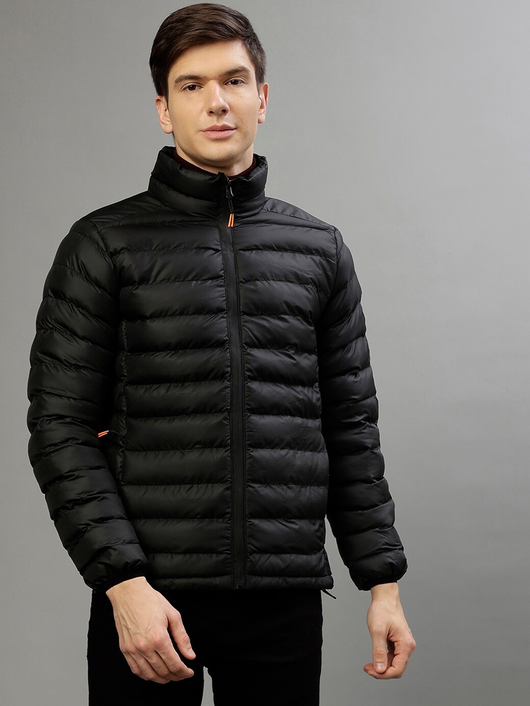 

LINDBERGH Stand Collar Puffer Jacket, Black