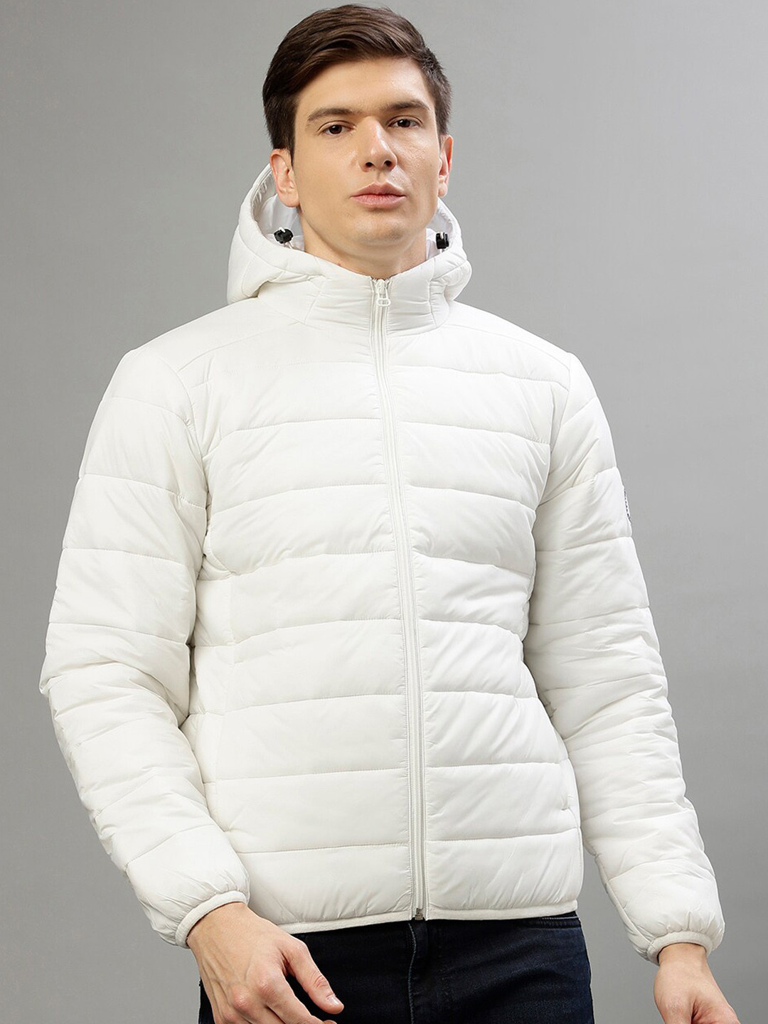 

LINDBERGH Long Sleeves Hooded Puffer Jacket, White