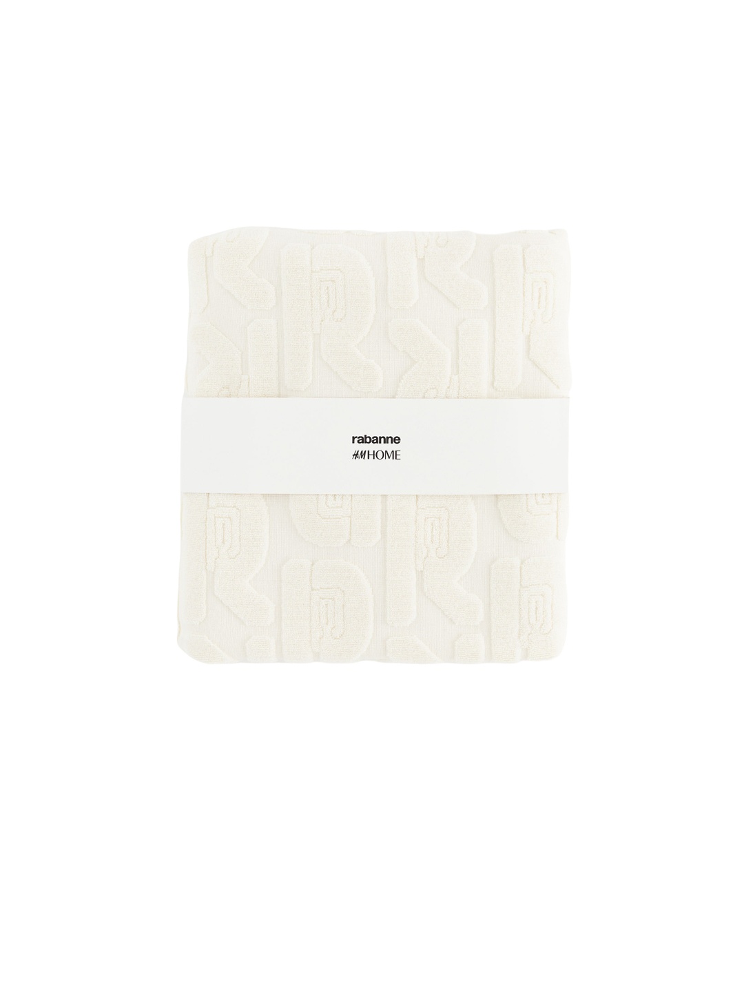 

H&M White Cotton Terry Bath Towel