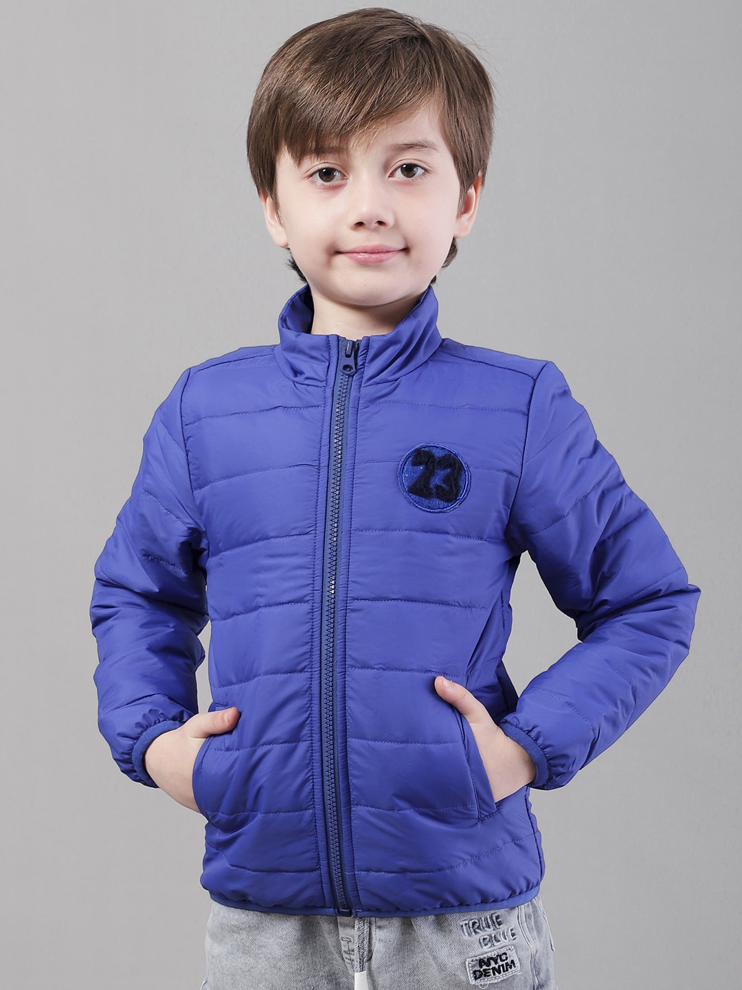 

HOUSE OF VEDAS Boys Lightweight Puffer Jacket, Blue