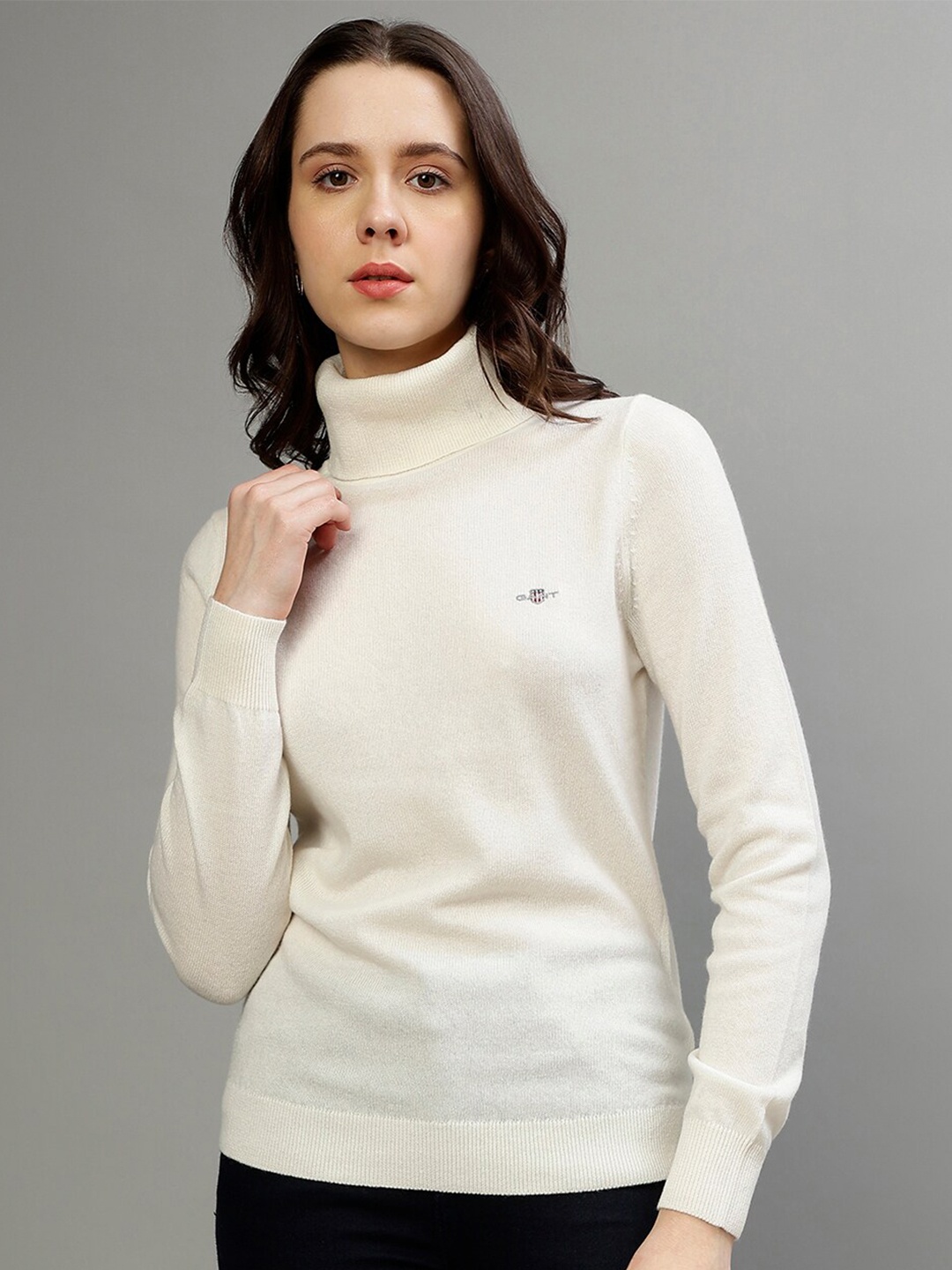 

GANT Turtle Neck Pullover Sweater, Cream