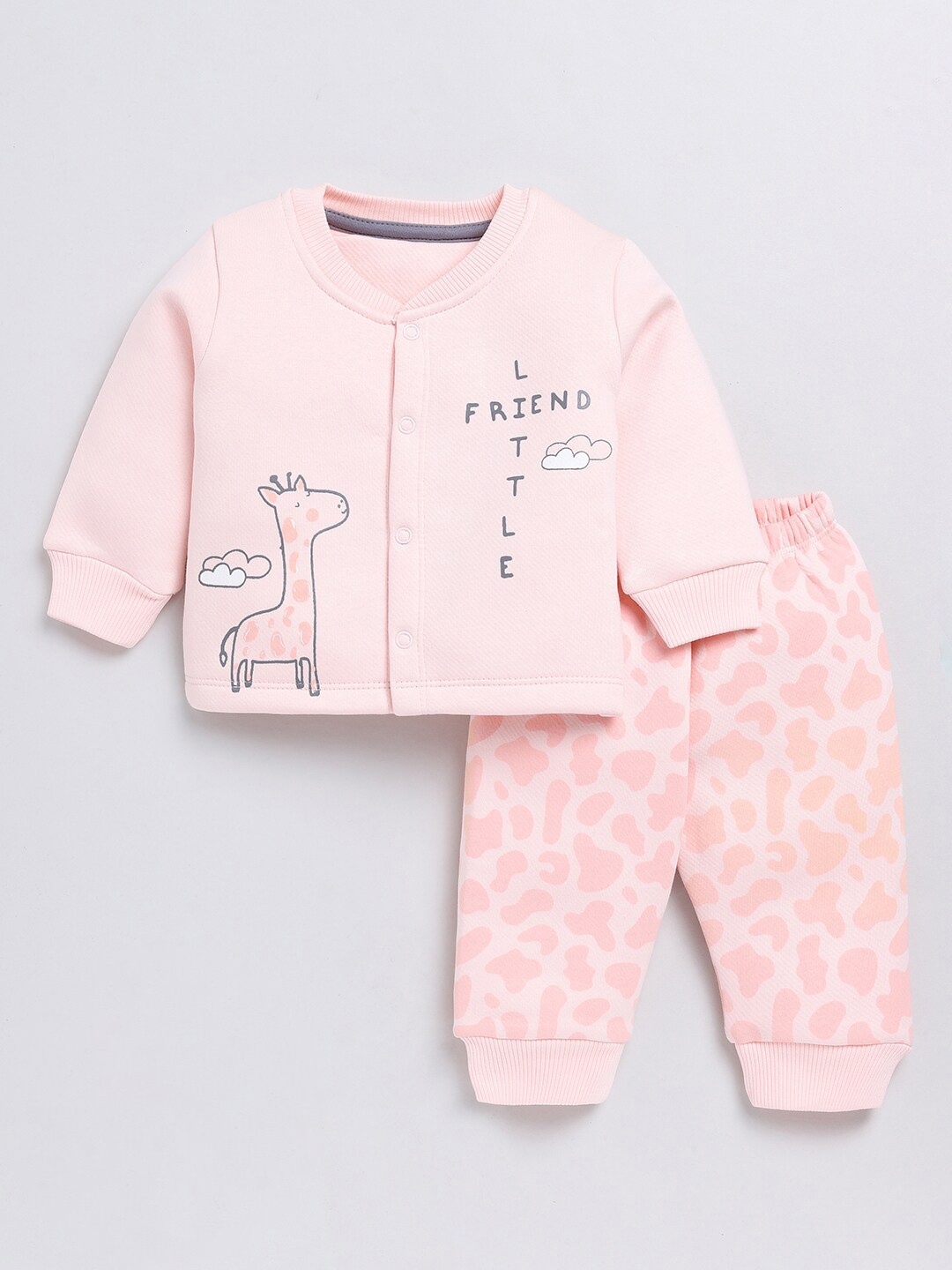 

Moms Love Boys Printed Shirt With Pyjamas, Peach