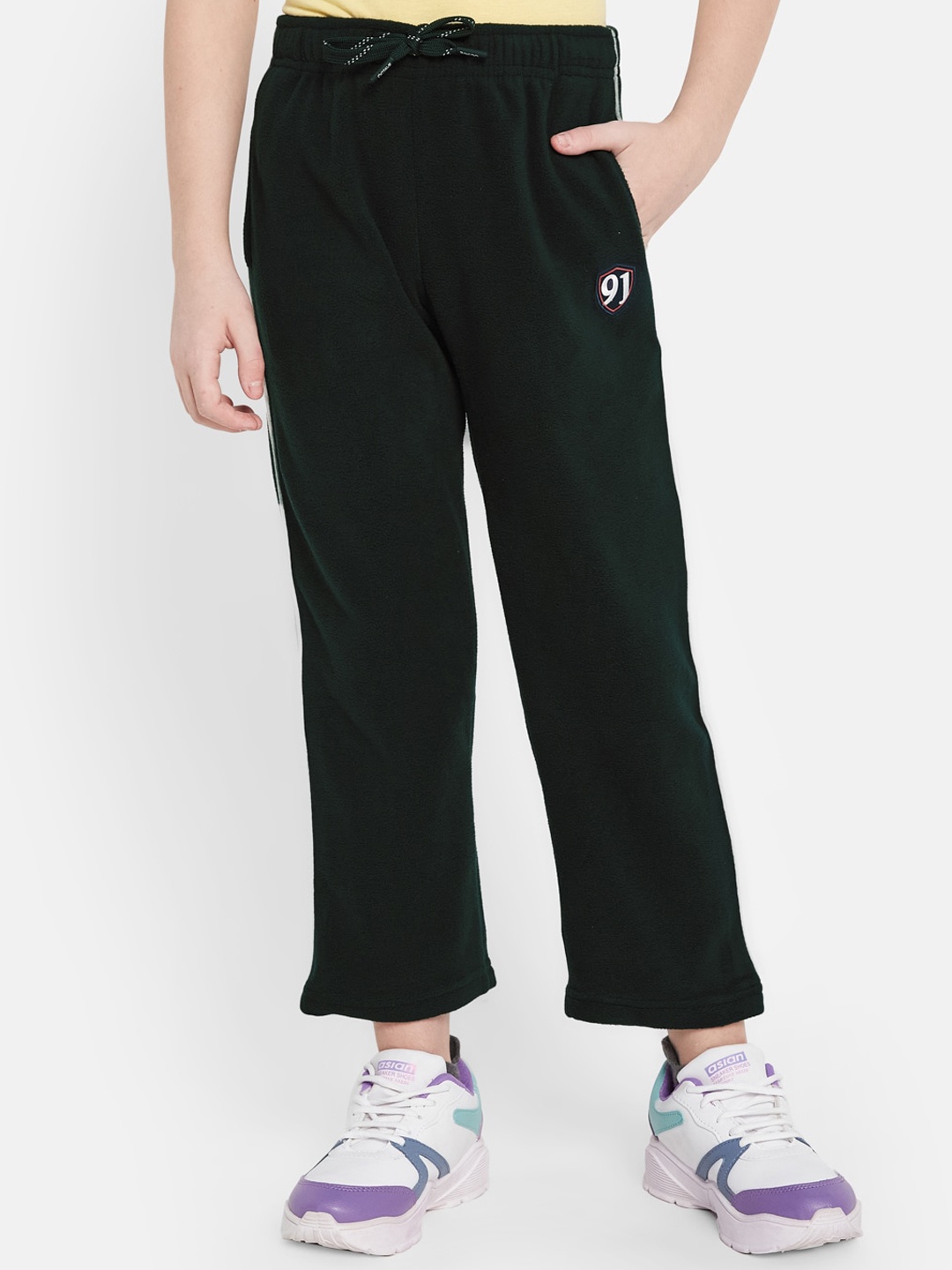 

Octave Boys Mid-Rise Fleece Track Pants, Olive