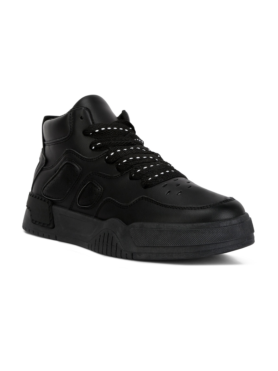 

London Rag Men Trekking Mid-Top Shoes, Black