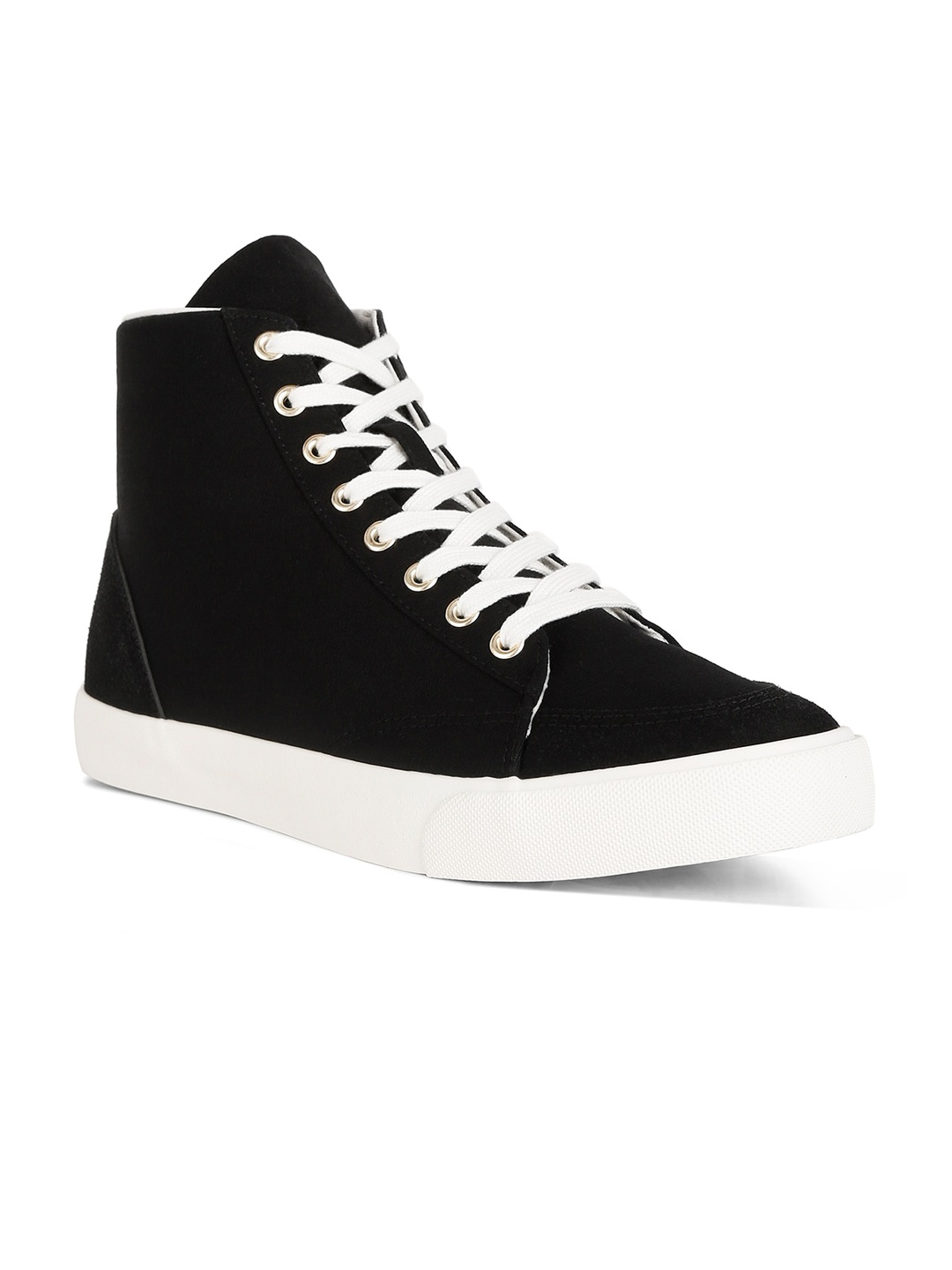 

London Rag Men Mid-Top Lace-Up Sneakers, Black