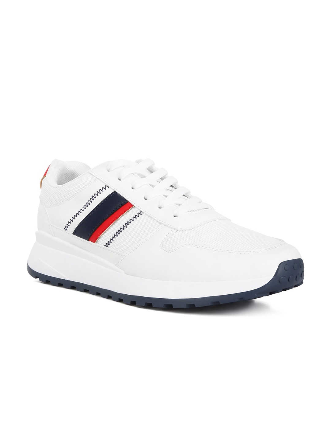

London Rag Lug Sole Men Lace-Up Sneakers, White