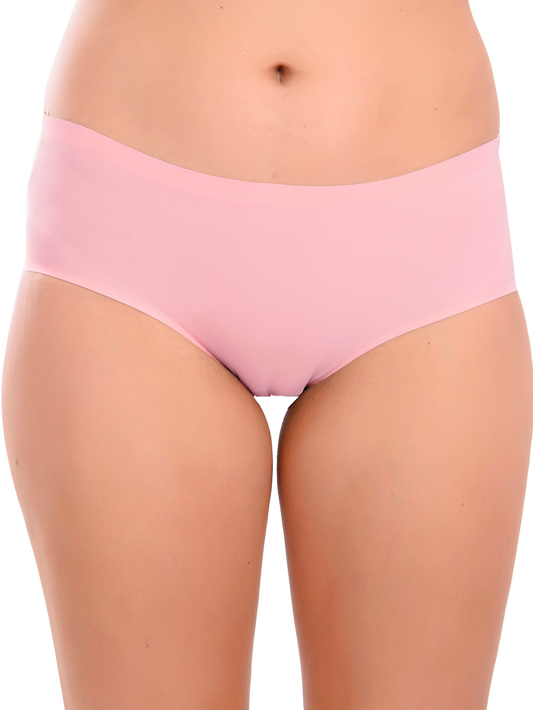 

MYYNTI Mid-Rise Anti-Bacterial Seamless Satin Hipster Briefs, Pink