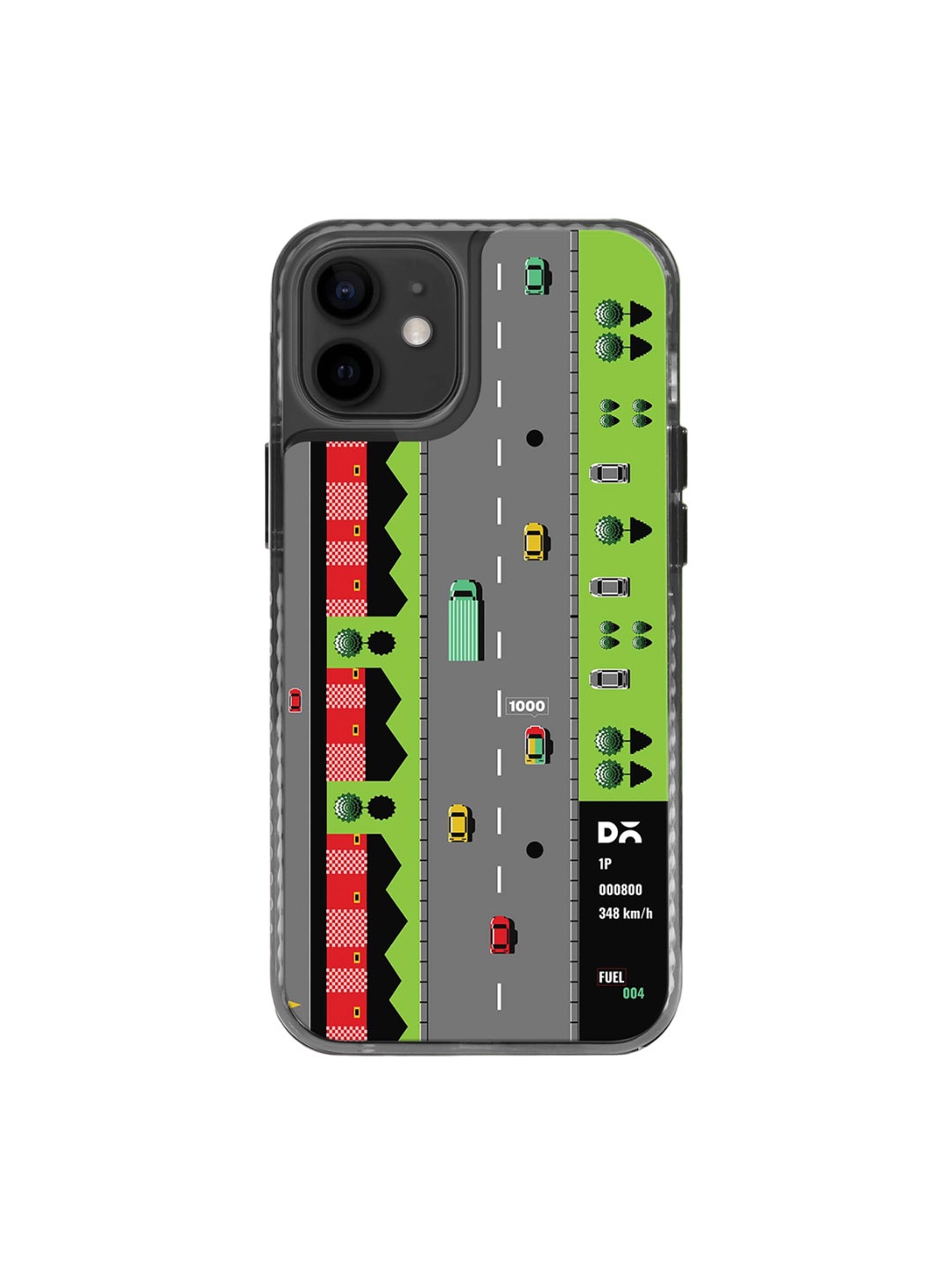 

DailyObjects Printed Impact Resistant iPhone 12 Back Case, Grey