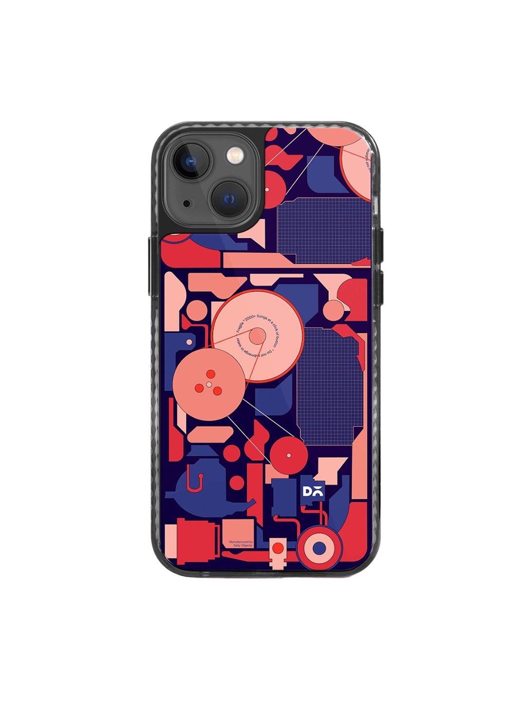 

DailyObjects Stride 2.0 Impact Resistant iPhone 13 Mini Back Case, Black