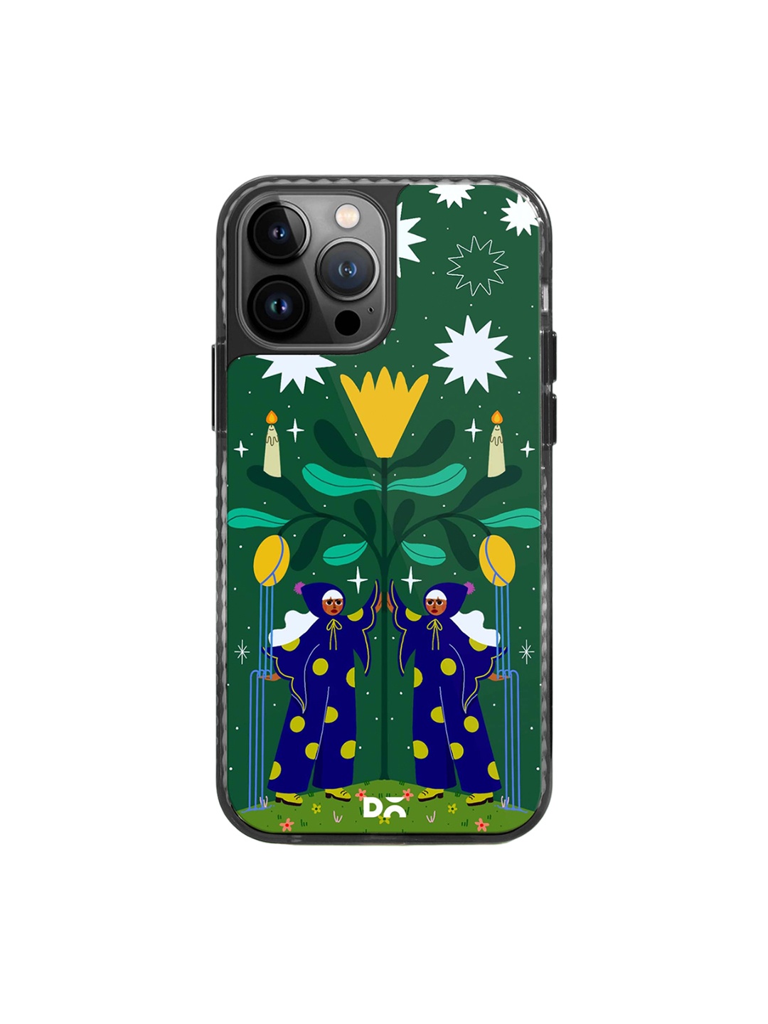 

DailyObjects Quirky Printed Stride 2.0 iPhone 14 Pro Back Case, Green