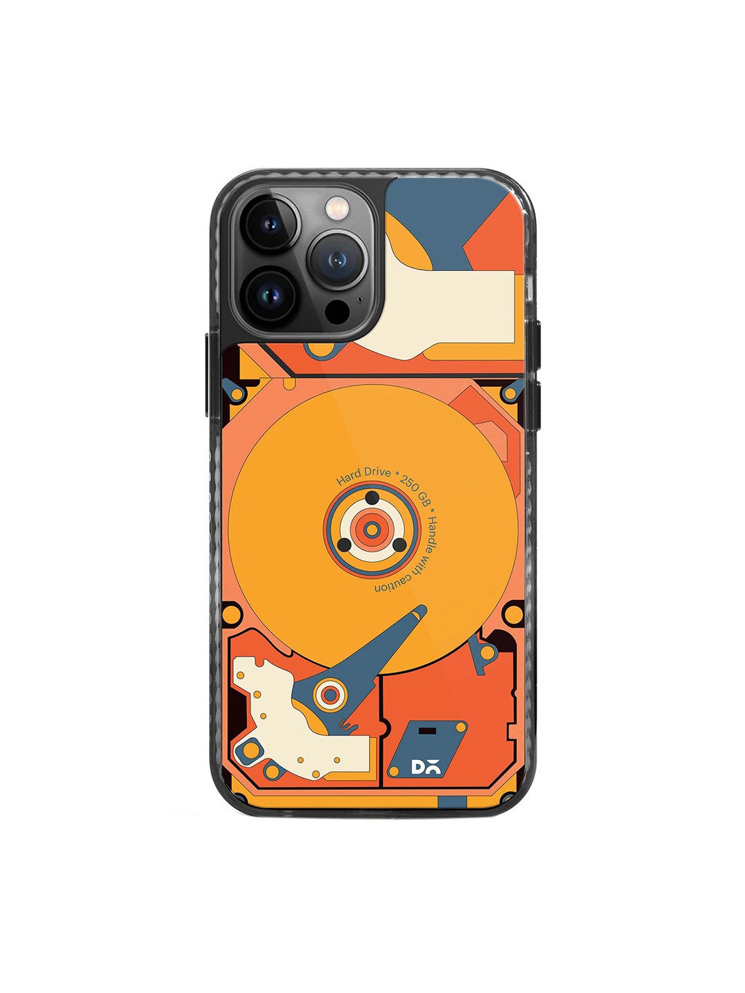 

DailyObjects Printed Impact Resistant iPhone 13 Pro Back Case, Yellow