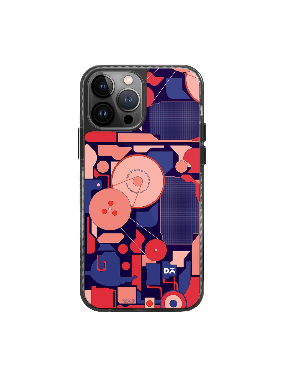 

DailyObjects Printed Impact Resistant iPhone 13 Pro Back Case, Navy blue