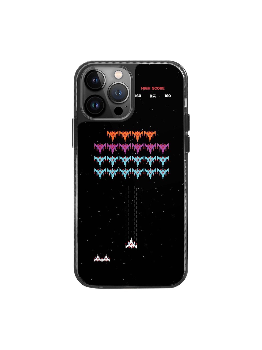 

DailyObjects Stride Impact Resistant 2.0 iPhone 14 Pro Back Case, Black