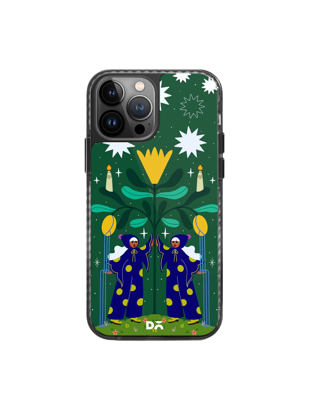 

DailyObjects Abstract Printed Impact Resistant iPhone 14 Pro Max Back Case, Green