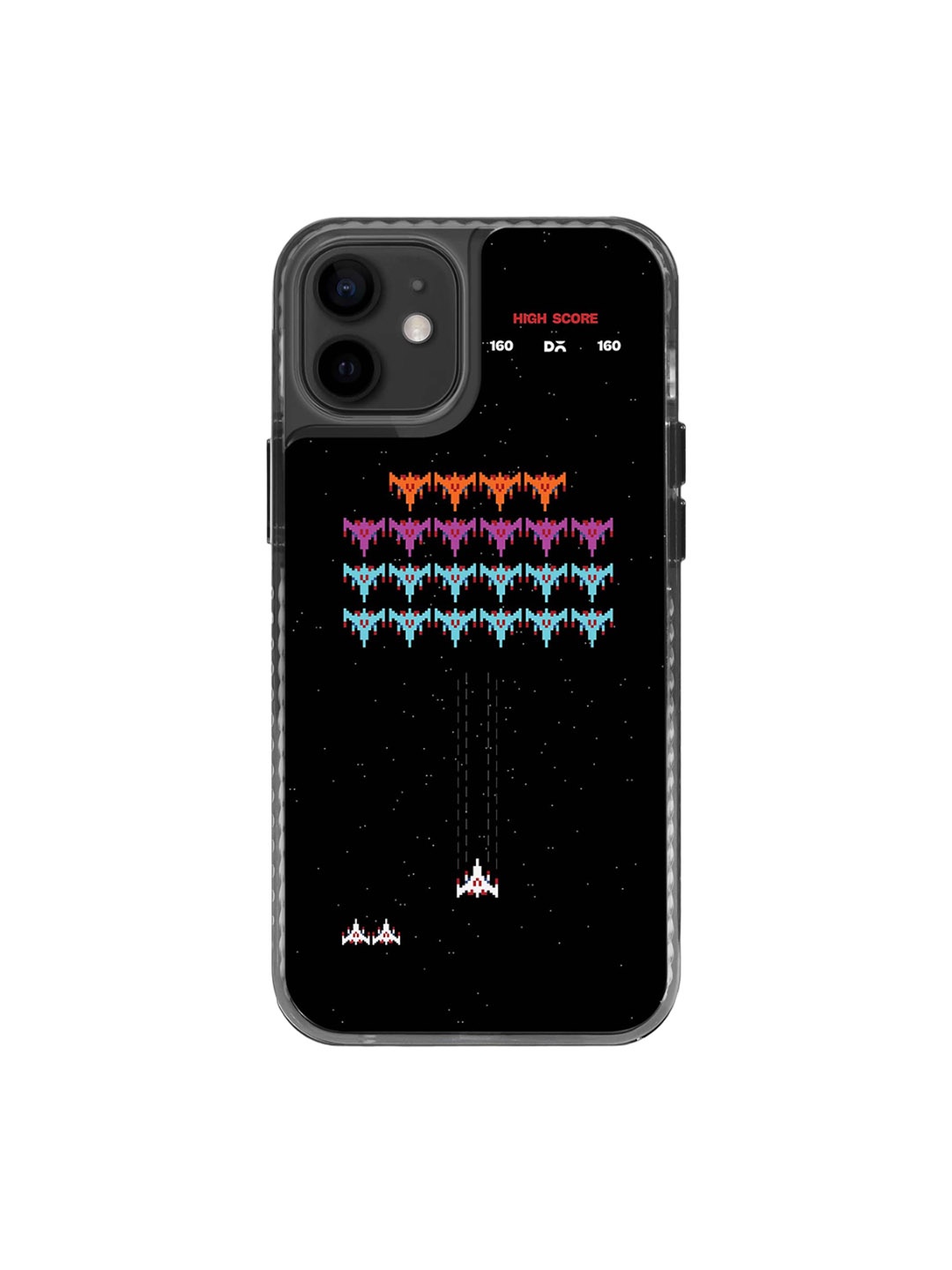 

DailyObjects Printed Impact Resistant iPhone 12 Back Case, Black