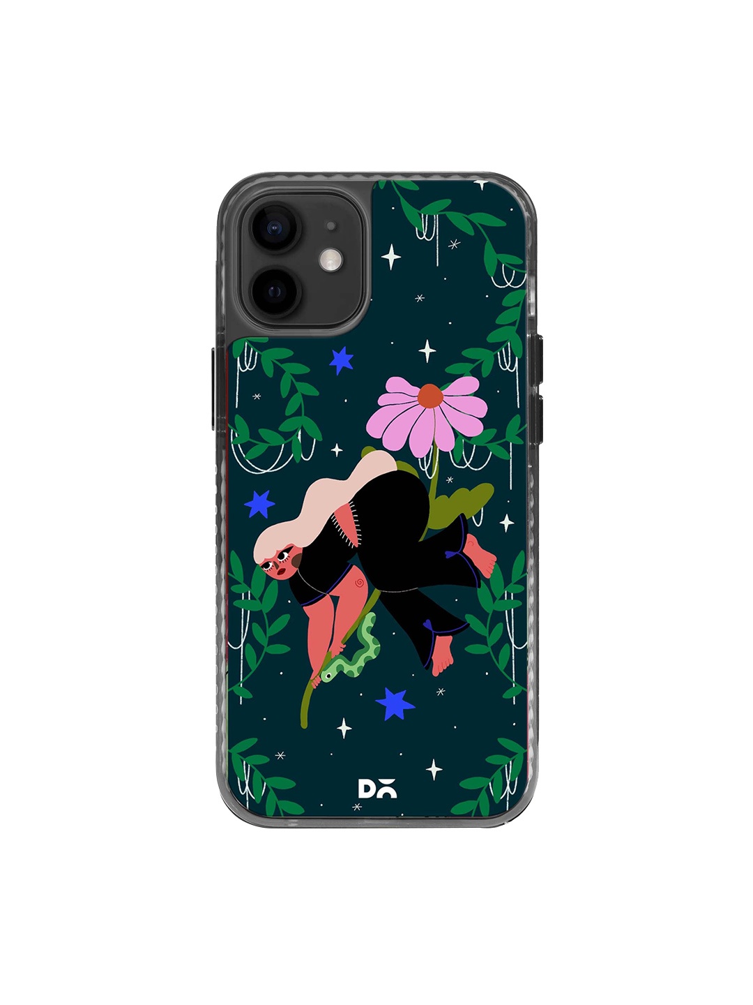 

DailyObjects Printed Impact Resistant iPhone 12 Mini Back Case, Green