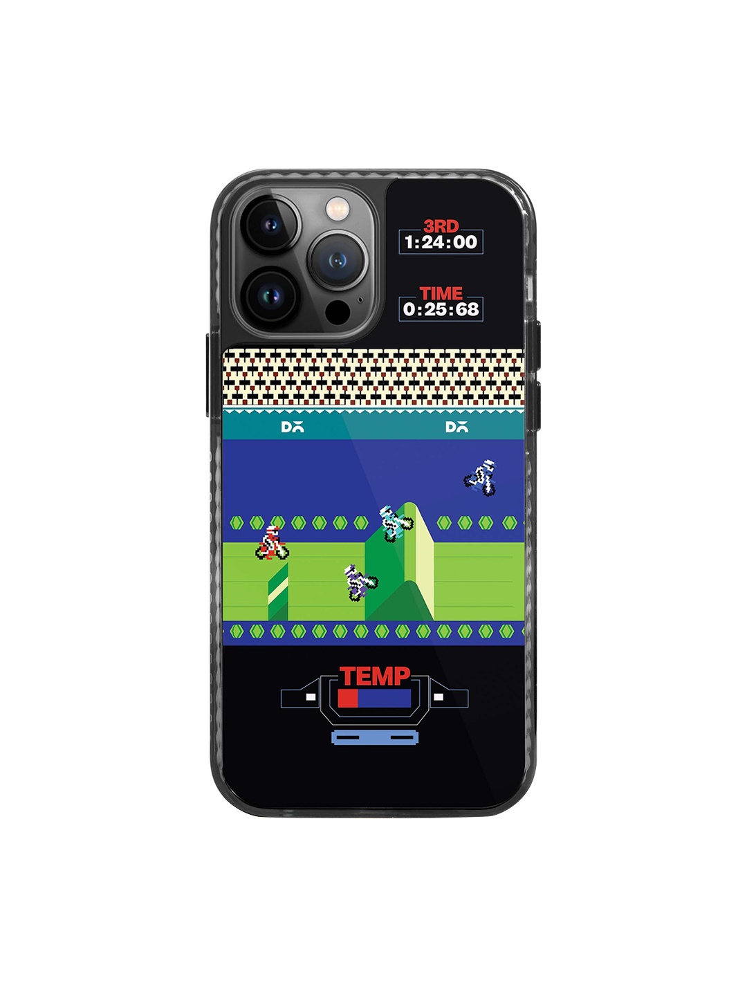 

DailyObjects Stride 2.0 iPhone 14 Pro Back Case, Black