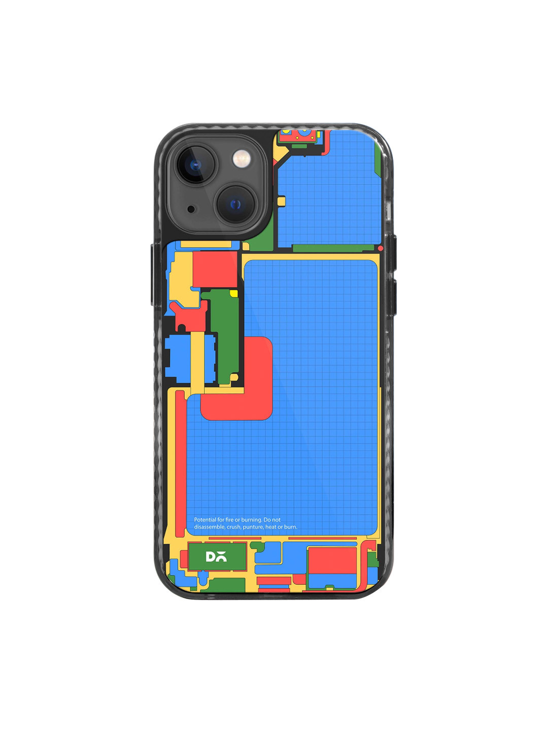 

DailyObjects Graphic Printed Stride 2.0 iPhone 14 Back Case, Blue