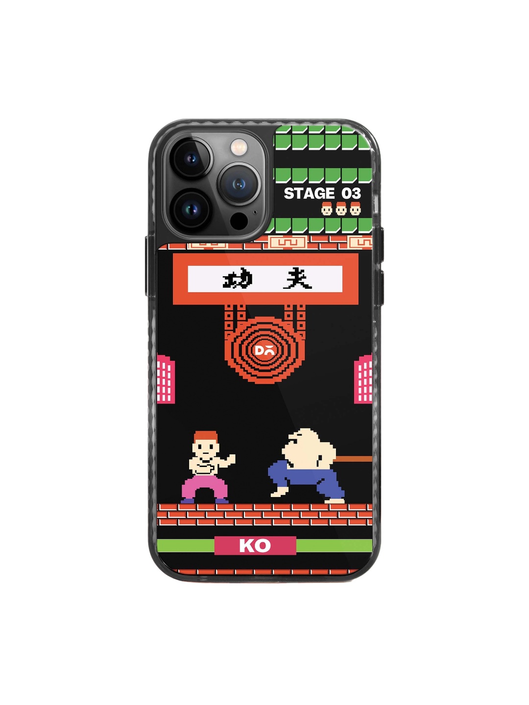 

DailyObjects Kung Fu Klash Stride 2.0 iPhone 14 Pro Max Back Case, Black