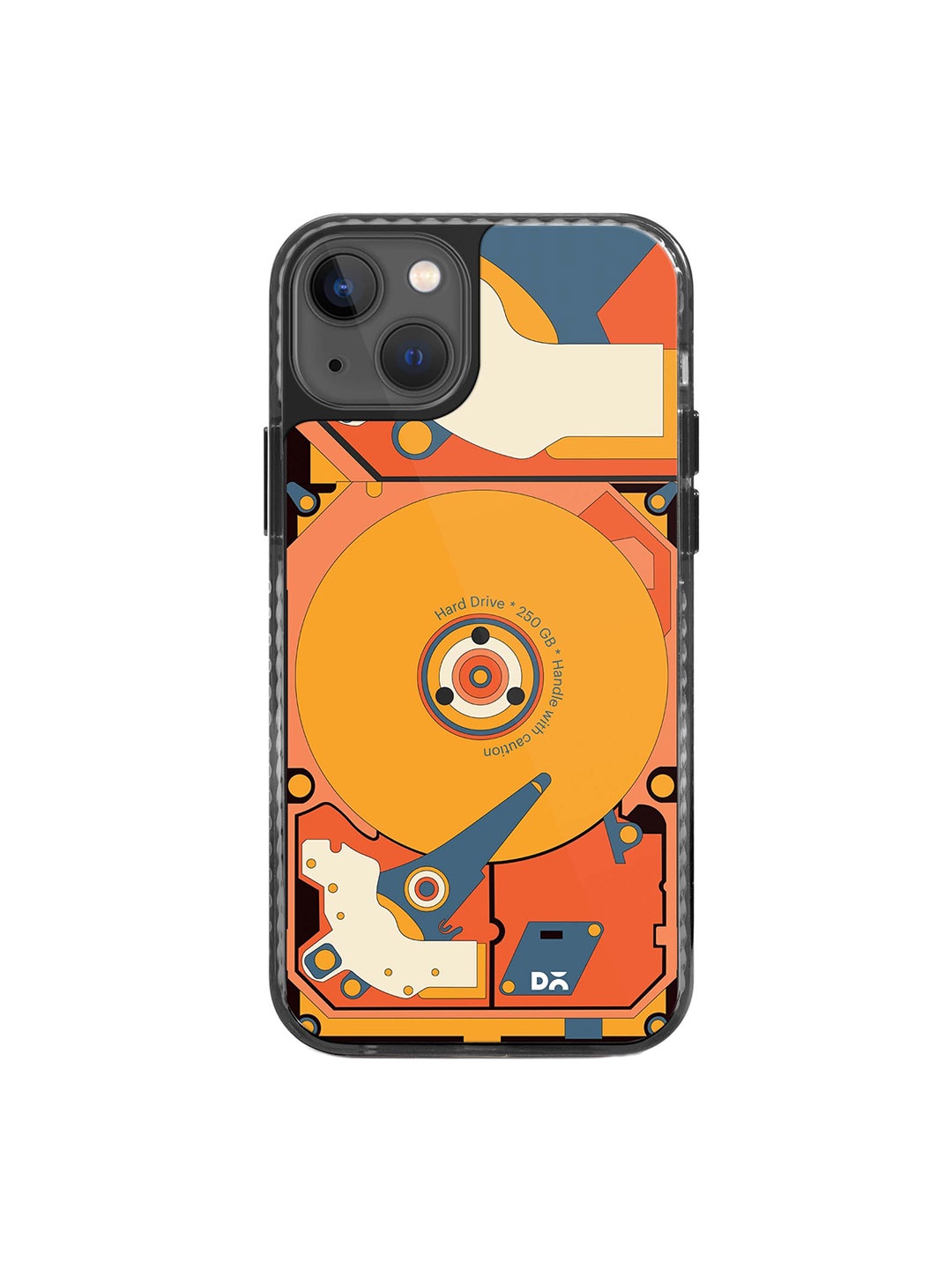 

DailyObjects Printed Impact Resistant iPhone 14 Plus Phone Back Cover, Orange