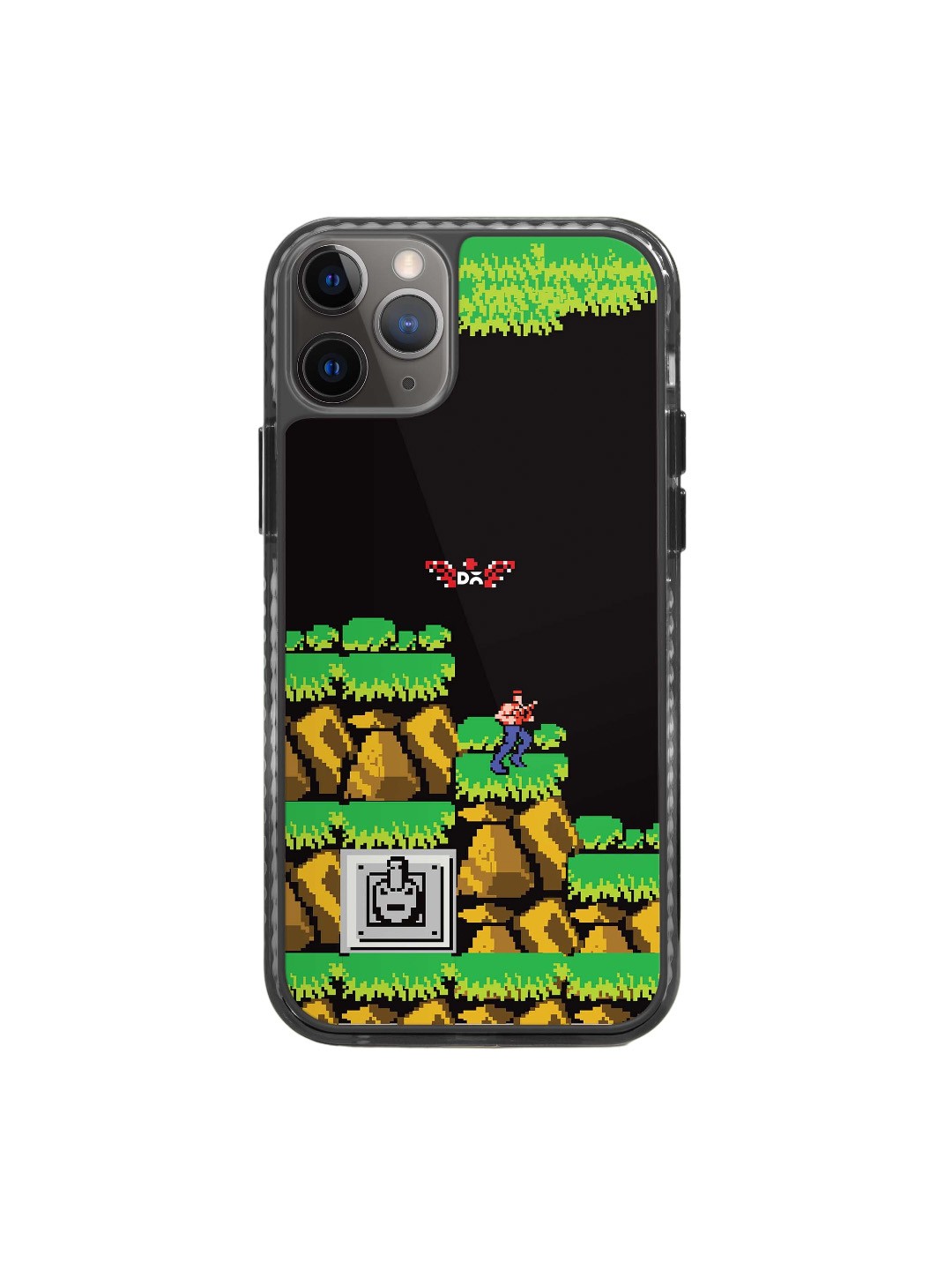 

DailyObjects Battle Printed Stride 2.0 Impact Resistant iPhone 12 Pro Max Phone Back Cover, Black