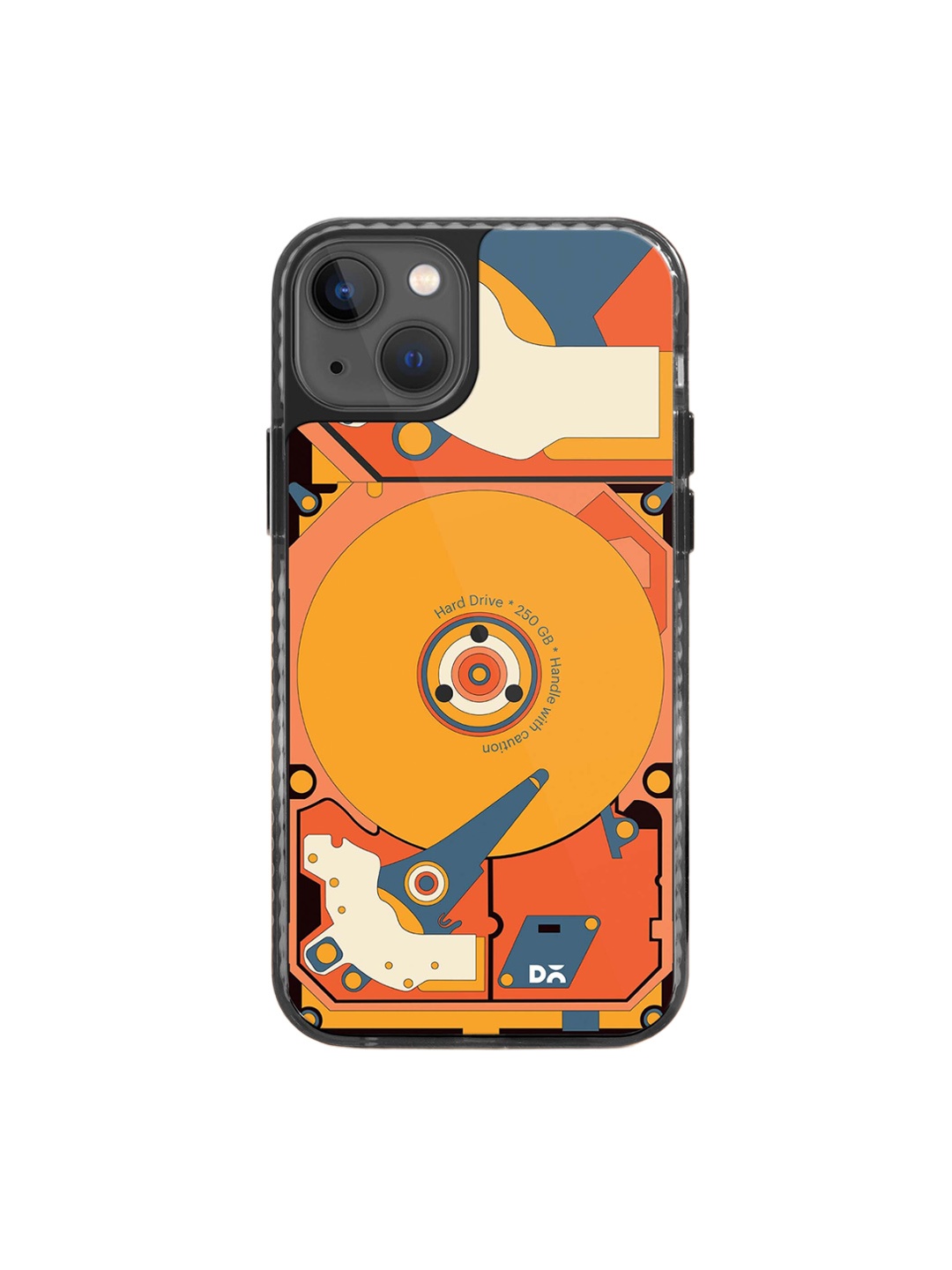 

DailyObjects Stride 2.0 Printed iPhone 14 Back Case, Yellow