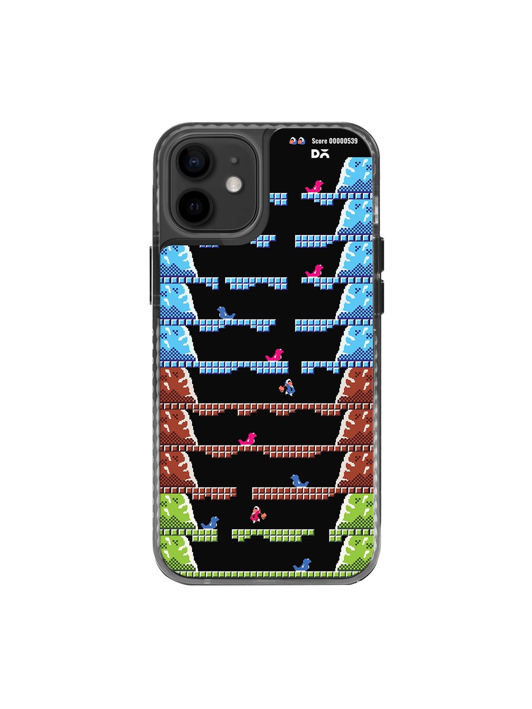 

DailyObjects Abstract Printed Stride 2.0 Impact ResistantiPhone 12 Mini Back Case, Black