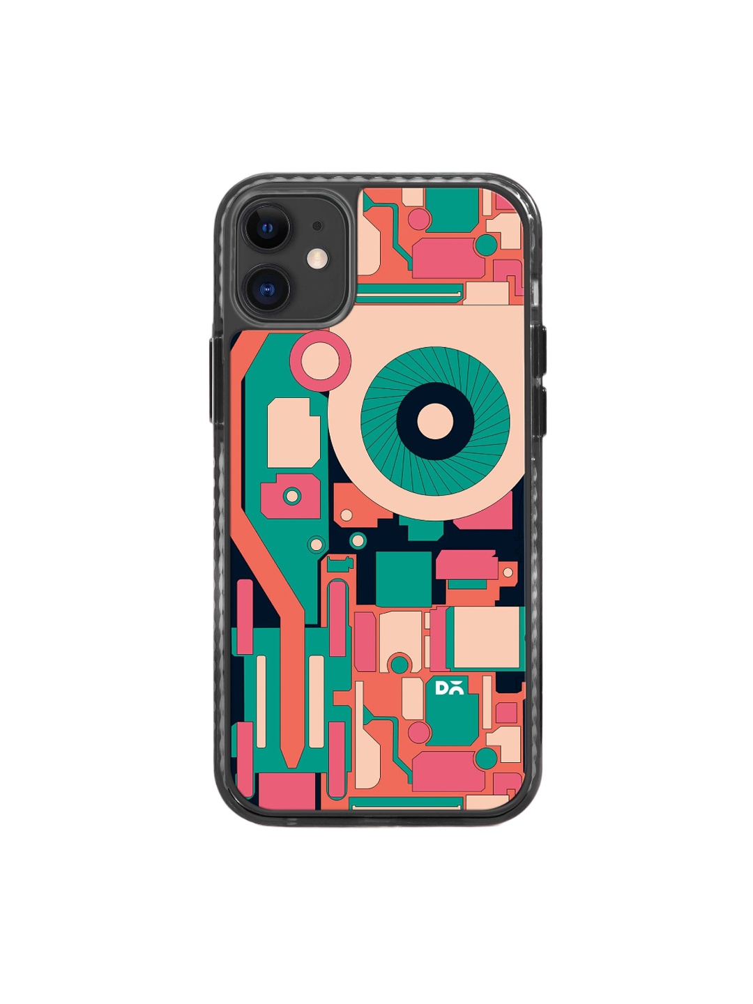 

DailyObjects Fan-tilator Stride 2.0 iPhone 11 Back Case, Black