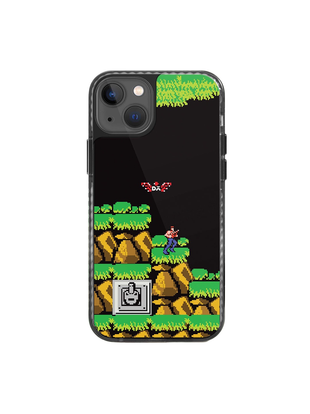 

DailyObjects Printed Impact Resistant iPhone 14 Plus Phone Back Cover, Black