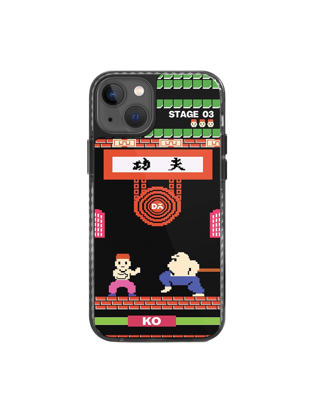 

DailyObjects Printed Impact Resistant iPhone 14 Plus Phone Back Cover, Black