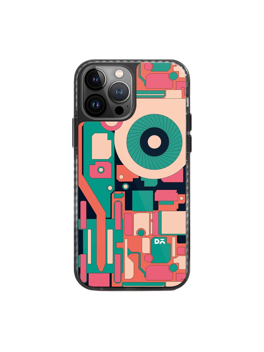

DailyObjects Stride 2.0 iPhone 14 Pro Back Case, Black