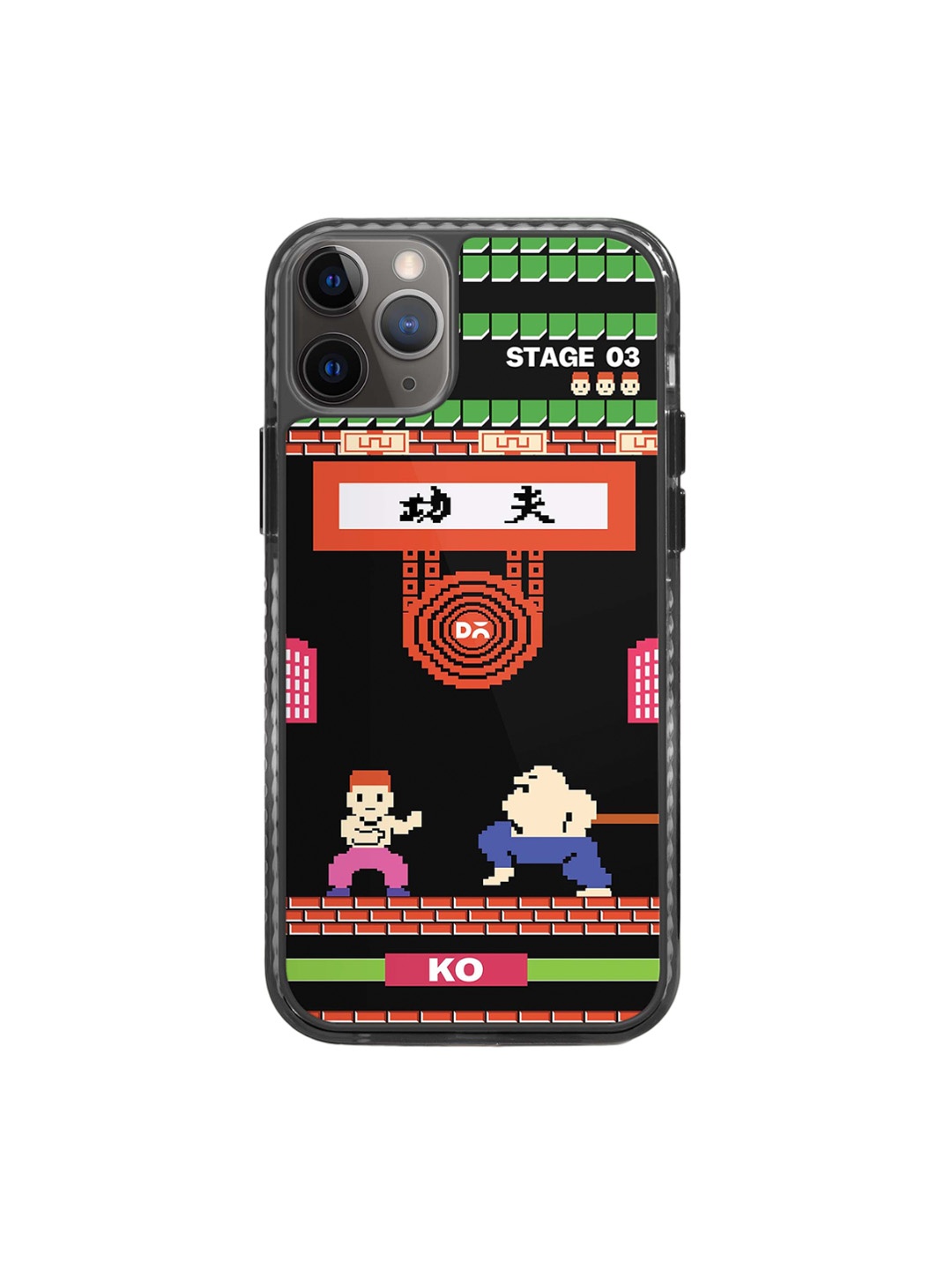 

DailyObjects Graphic Printed Stride 2.0 iPhone 12 Pro Back Case, Black