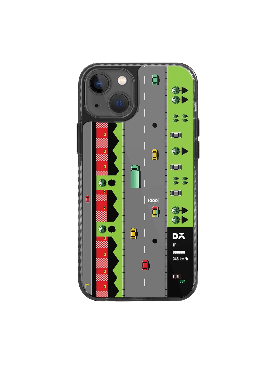 

DailyObjects Printed Stride 2.0 iPhone 14 Plus Back Case, Grey