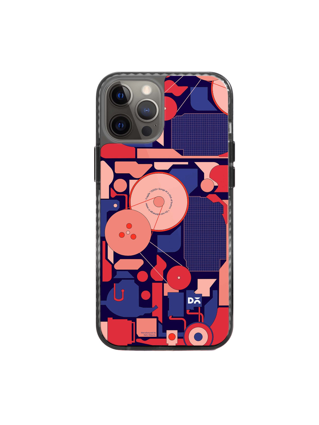 

DailyObjects Printed Impact Resistant iPhone 12 Pro Phone Back Cover, Coral
