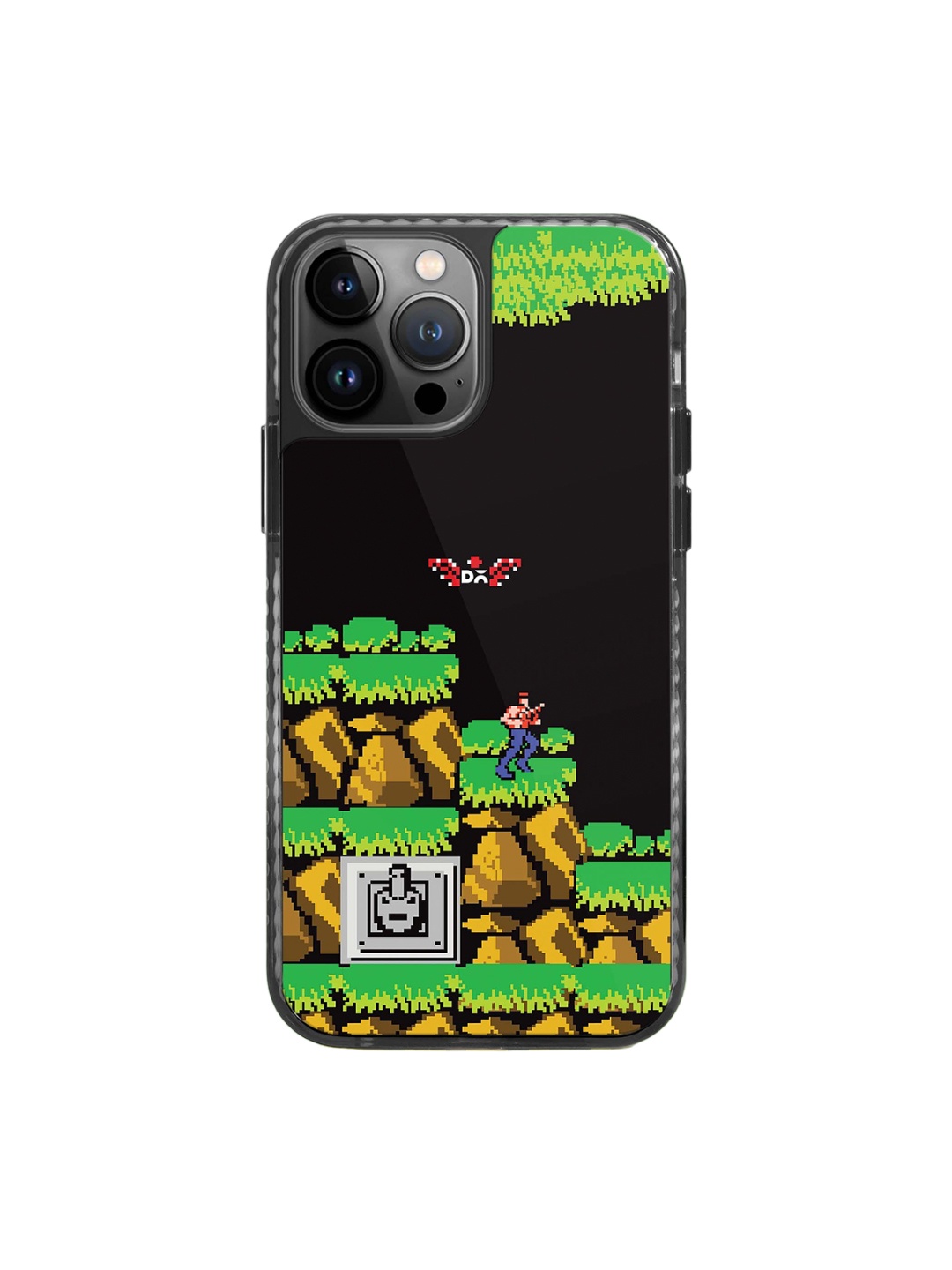 

DailyObjects Printed Impact Resistant iPhone 13 Pro Back Cover, Black