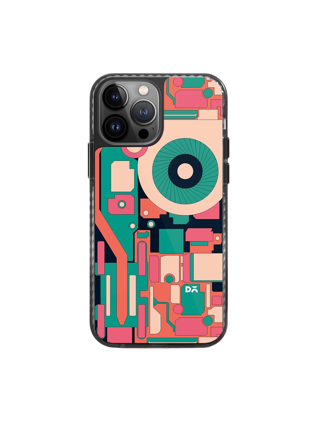 

DailyObjects Stride 2.0 Impact Resistant iPhone 13 Pro Back Case, Black