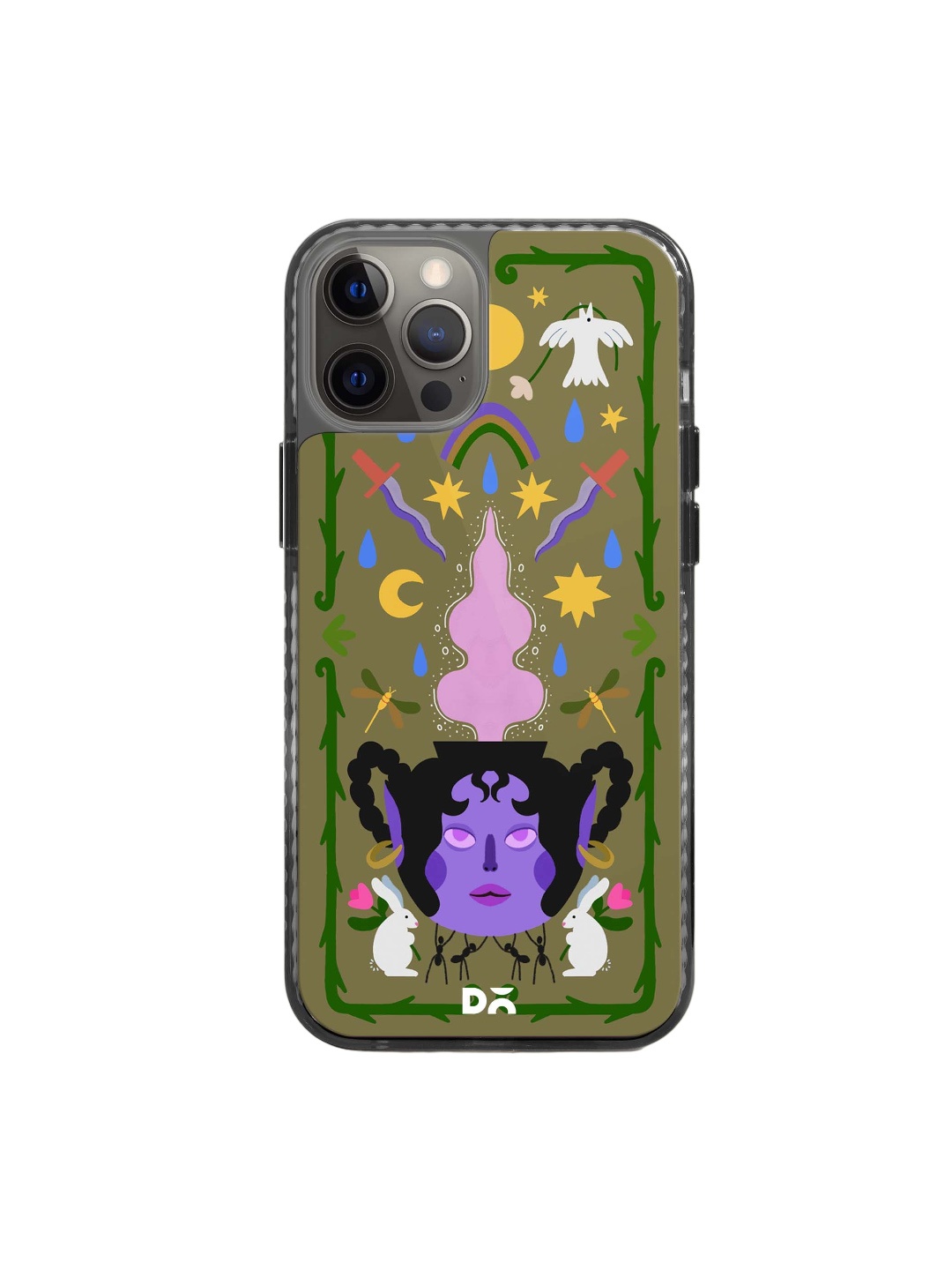 

DailyObjects Printed Impact Resistant iPhone 12 Pro Phone Back Cover, Olive