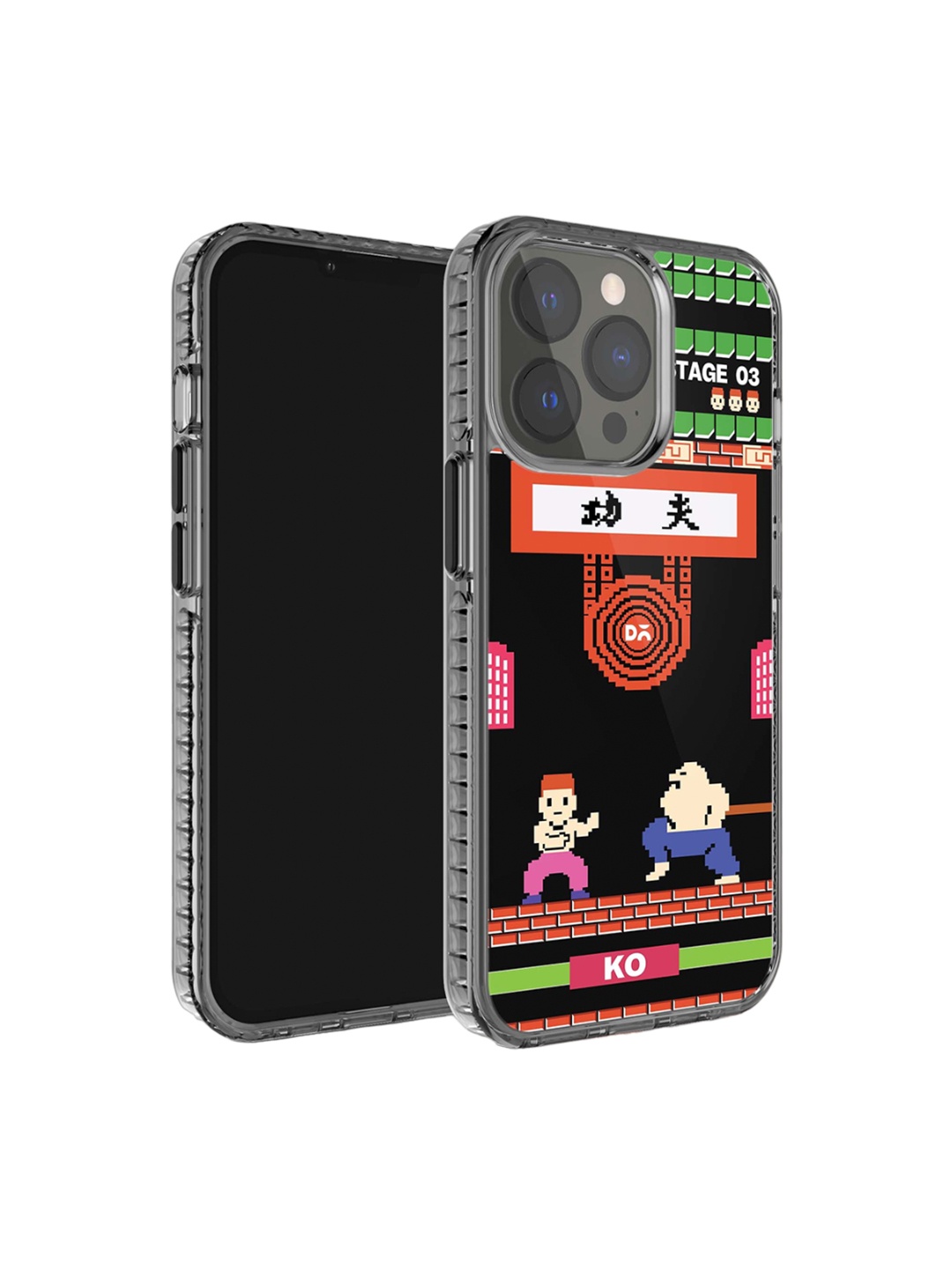 

DailyObjects Graphic Printed Stride 2.0 iPhone 13 Pro Max Back Case, Black