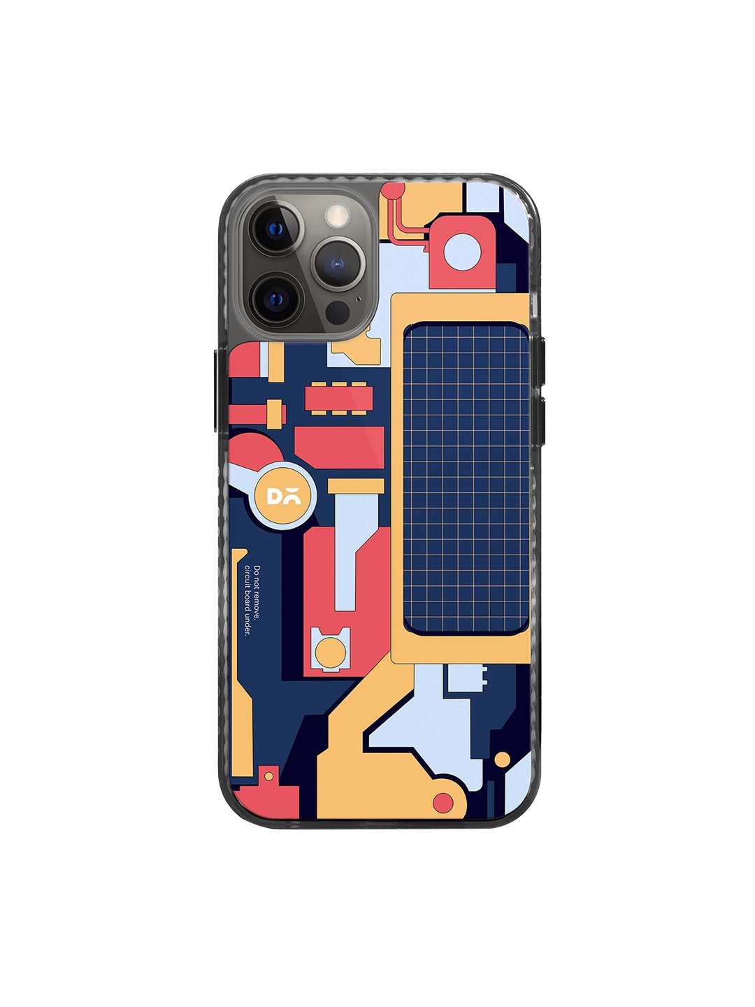 

DailyObjects Unisex Quirky Printed Impact Resistant Stride 2.0 iPhone 12 Pro Max Back Case, Blue