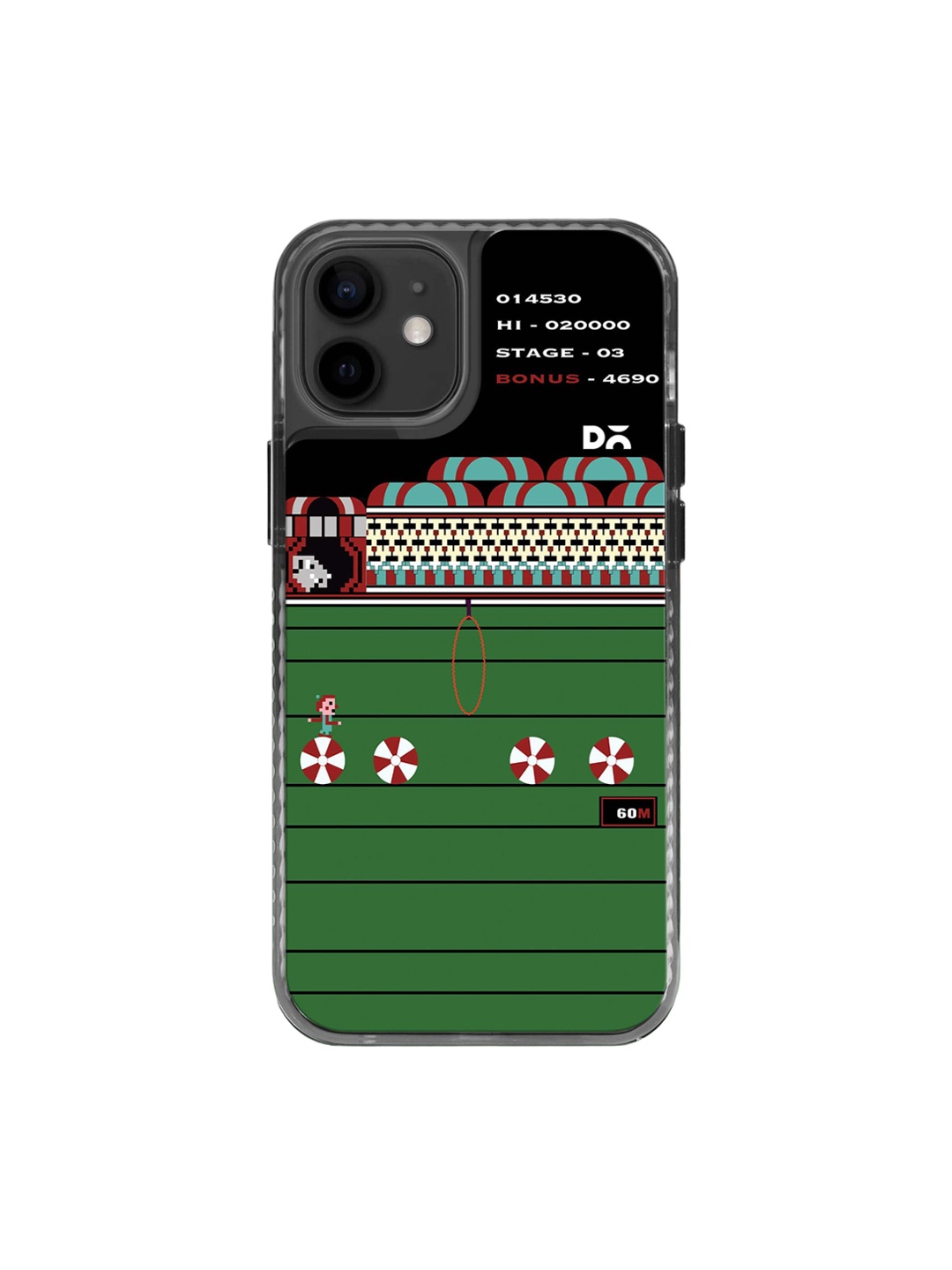 

DailyObjects Stride 2.0 Impact Resistant iPhone 12 Back Case, Black