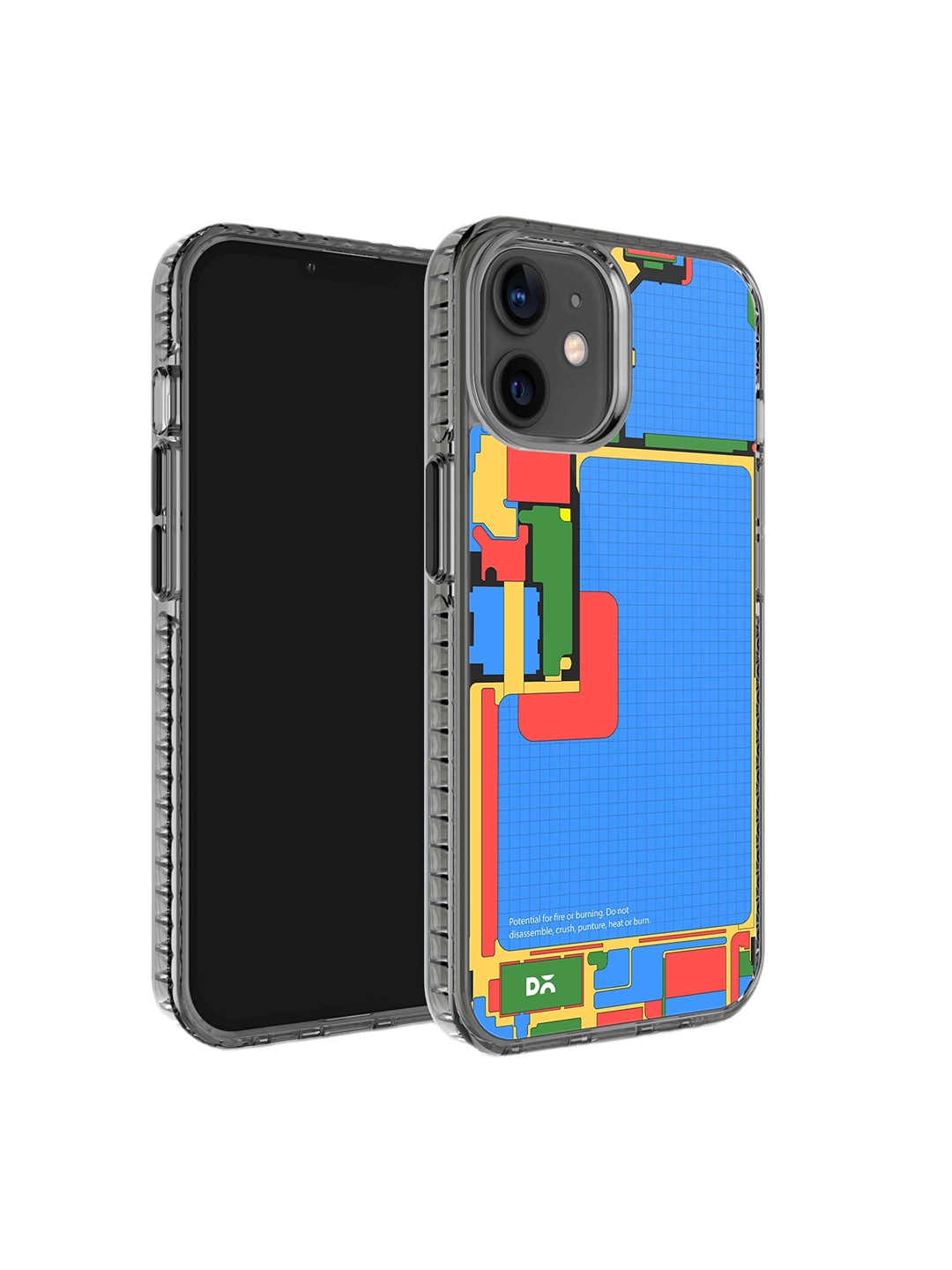 

DailyObjects Printed Stride 2.0 Impact Resistant iPhone 12 Mini Back Case, Blue